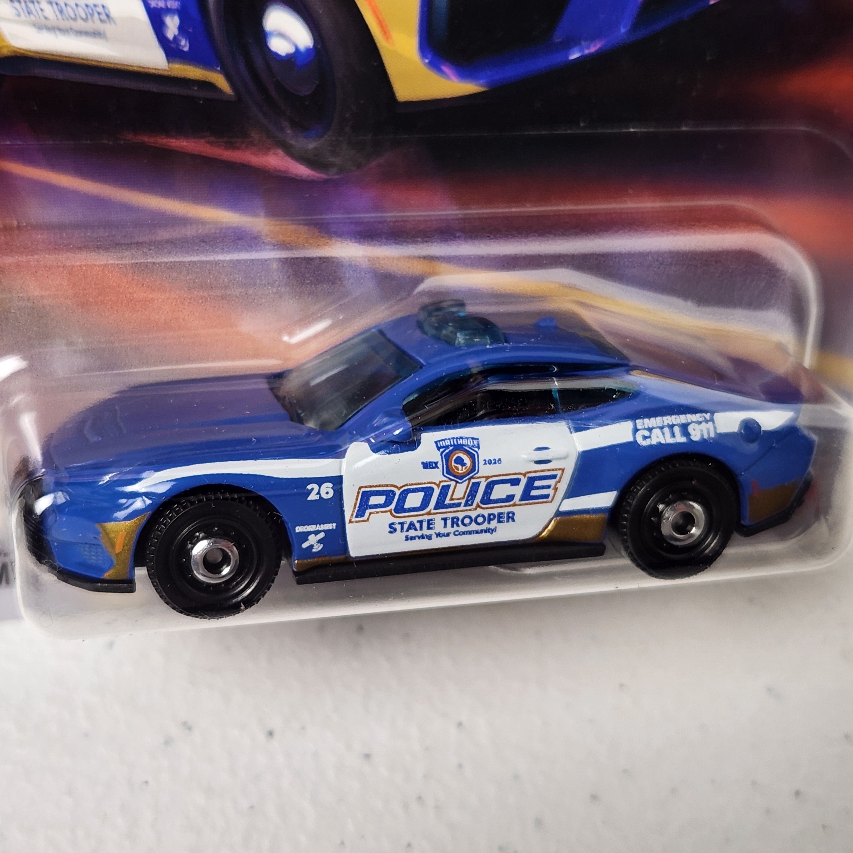 2025 Ford Mustang Police American Mainline Matchbox