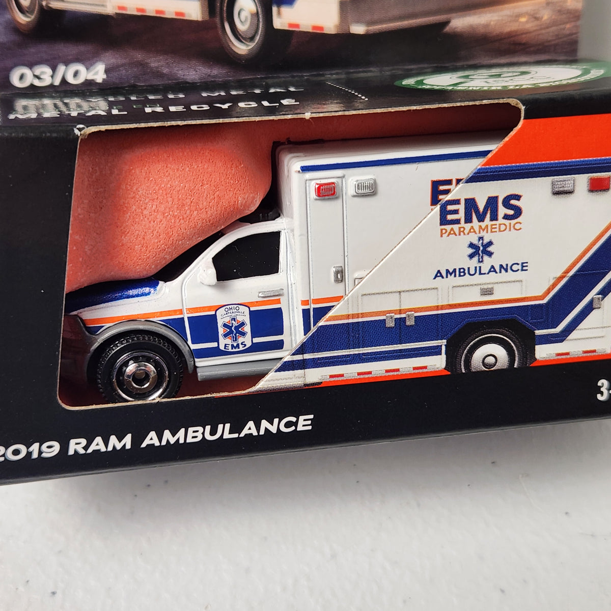 2019 Ram Ambulance American Moving Parts Matchbox 2026