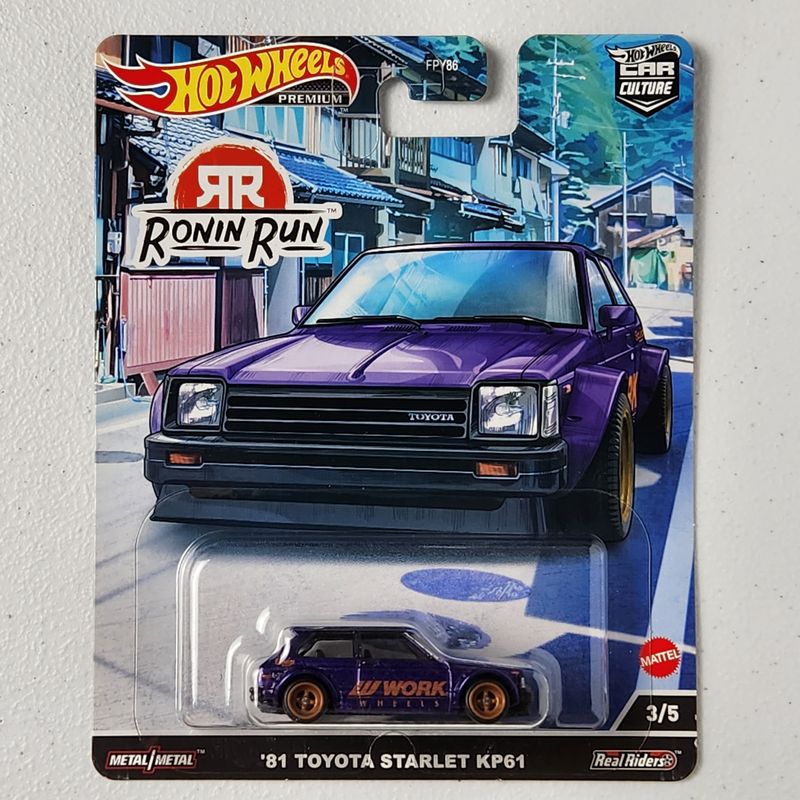 Toyota Starlet #3/5 Ronin Run Car Culture Premium Hot Wheels