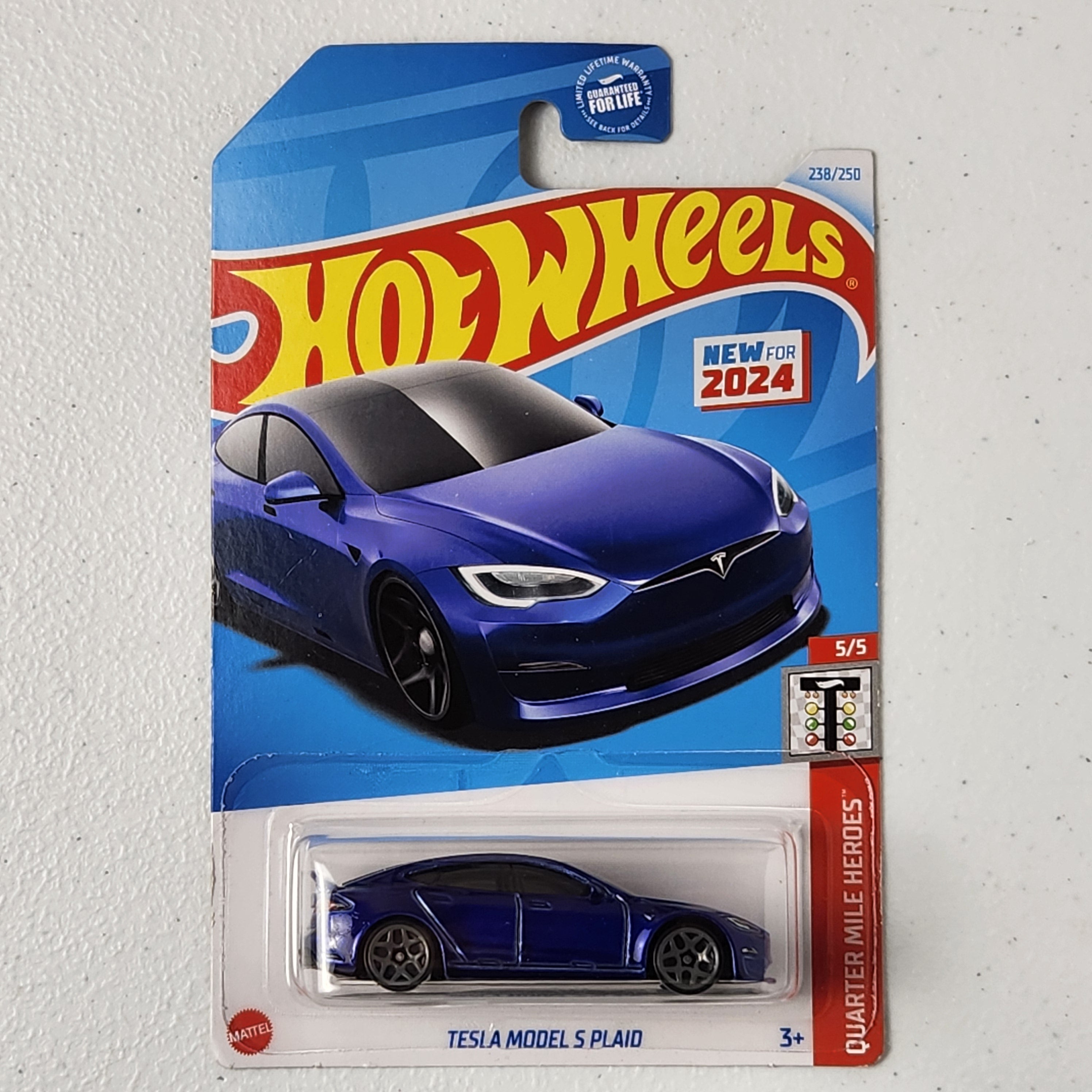 Tesla Model S Plaid EV American Mainline Hot Wheels