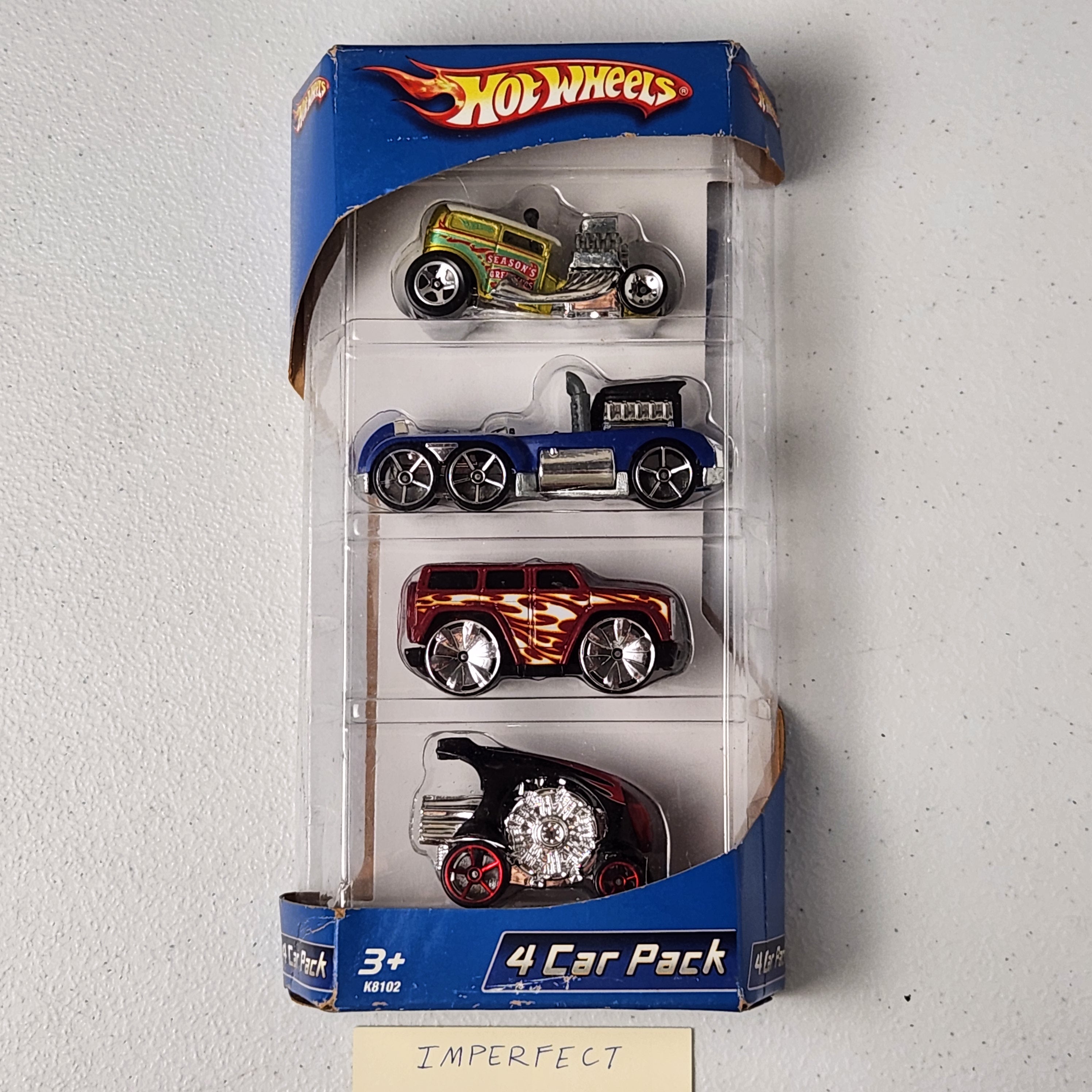4 Car Pack Mixed Fantasy Mainline Hot Wheels