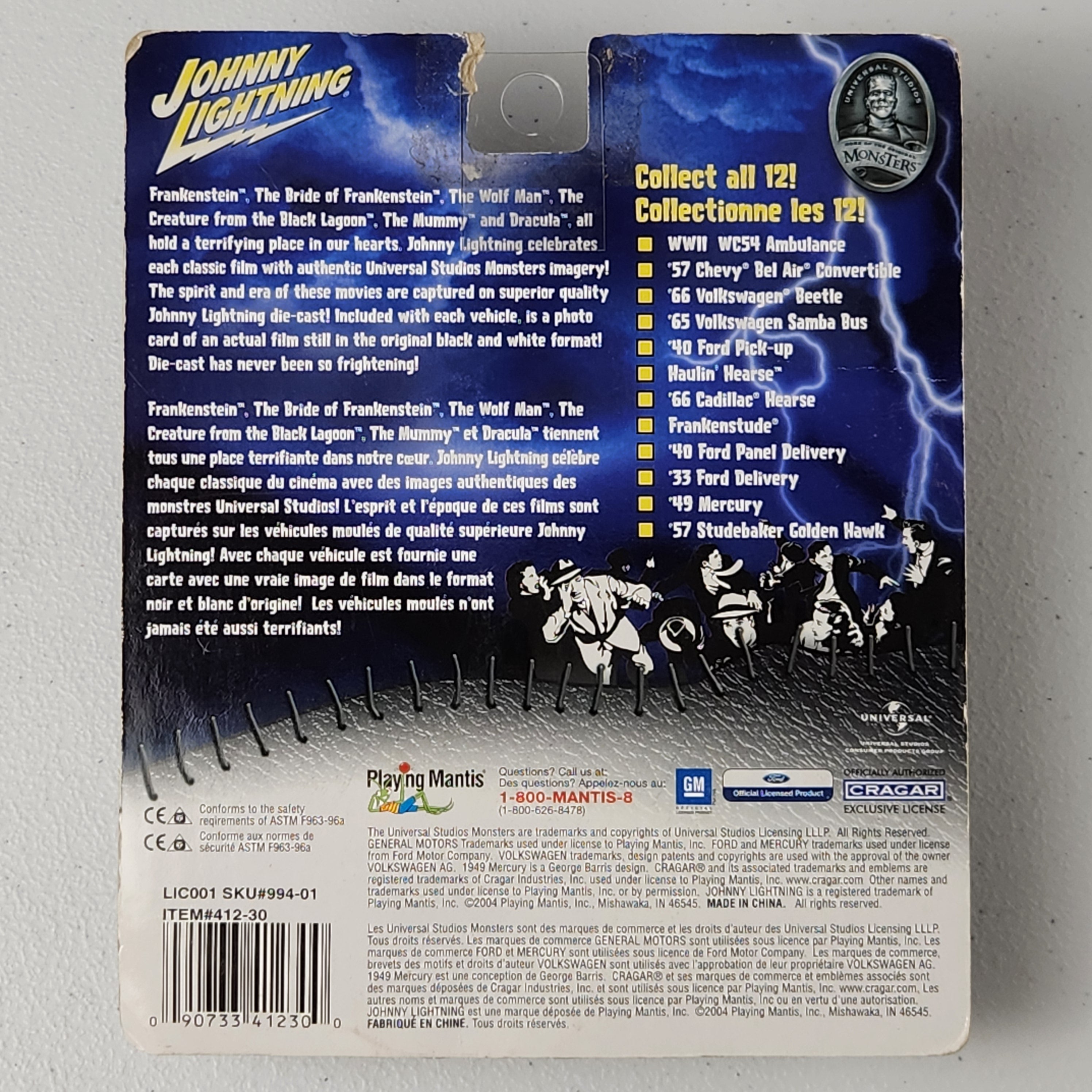 Frankenstude Universal Studios Monsters American Johnny Lightning