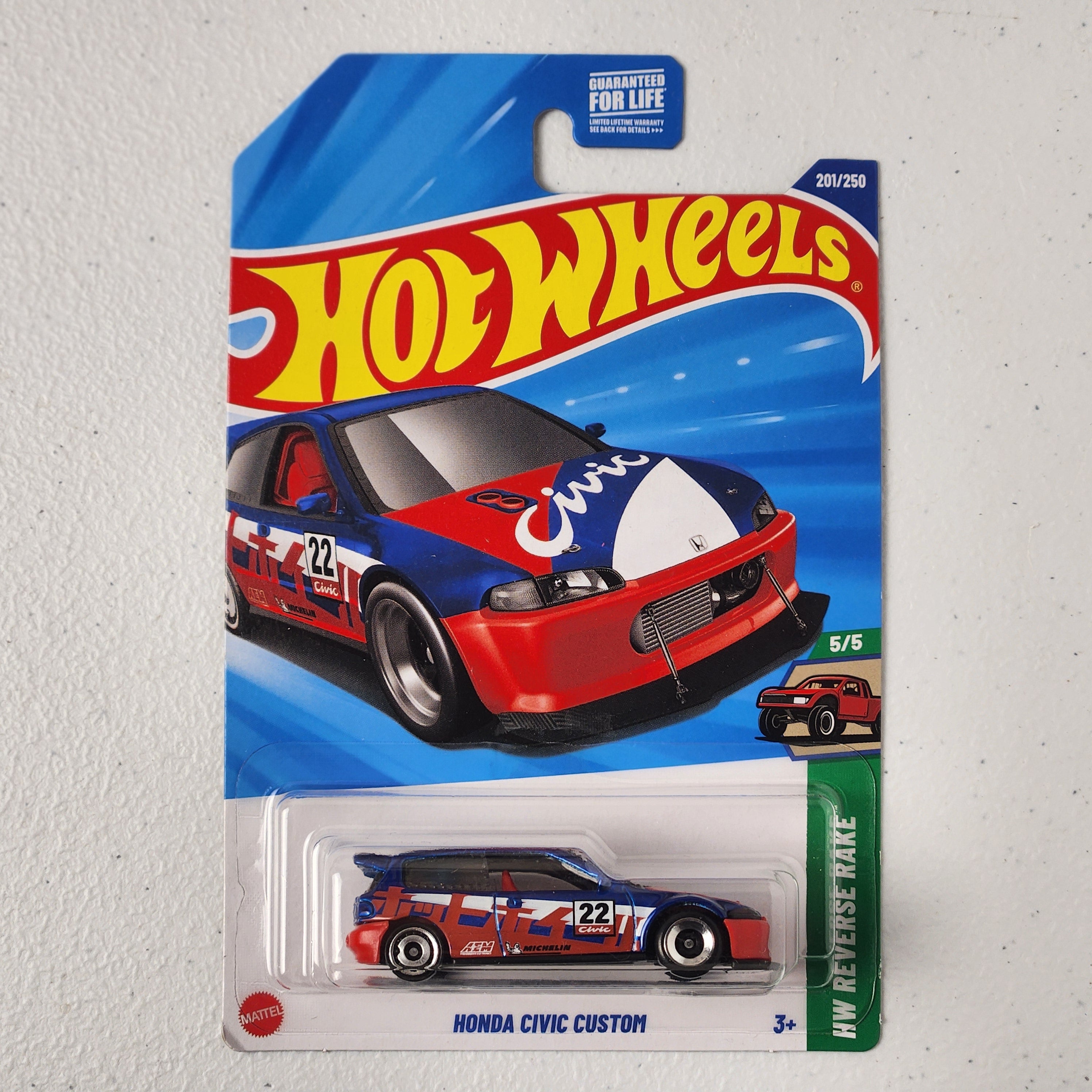 Honda Civic EG Custom JDM Mainline Hot Wheels