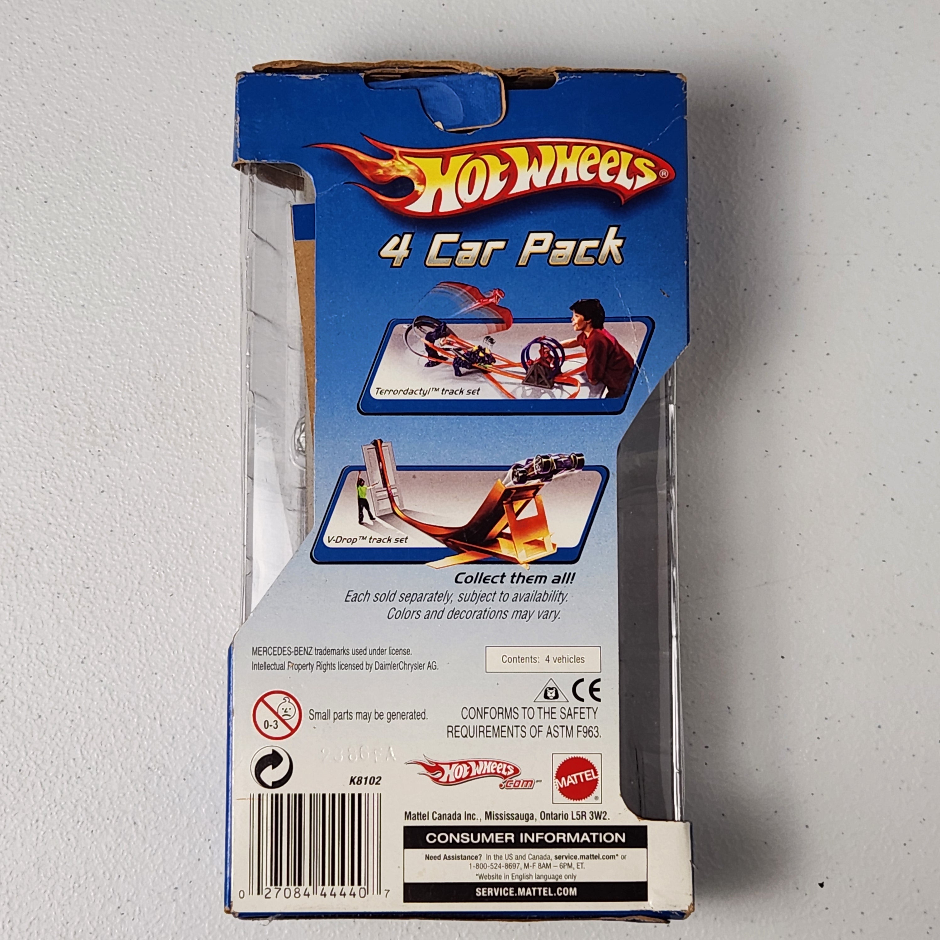 4 Car Pack Mixed Fantasy Mainline Hot Wheels