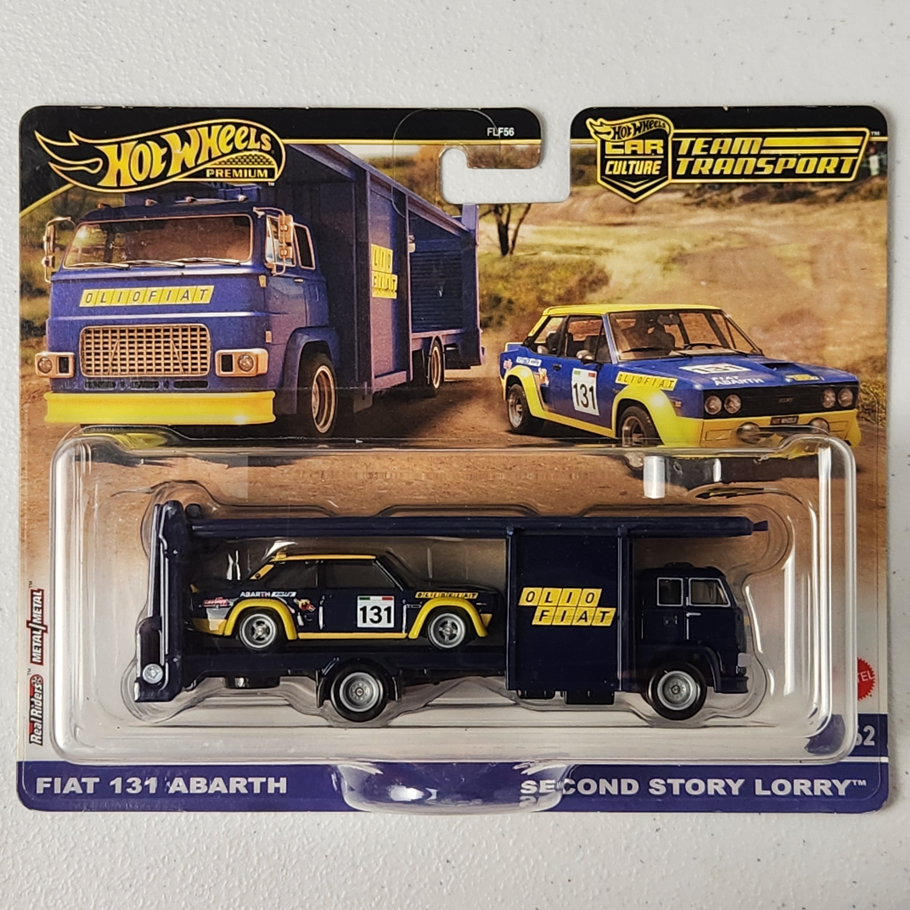 Fiat 131 Abarth Second Story Lorry #62 Team Transport European Premium Hot Wheels