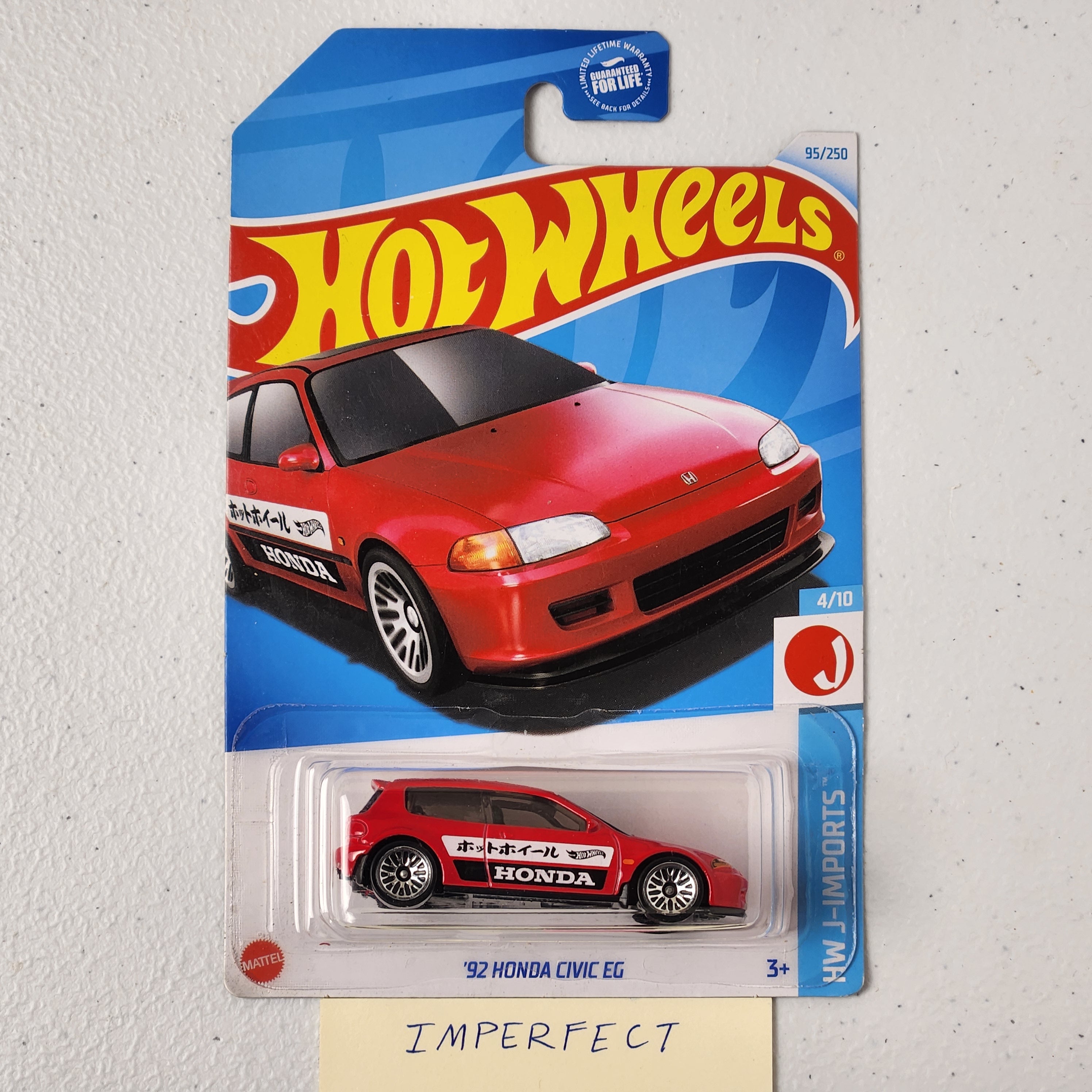 Honda Civic EG Custom JDM Mainline Hot Wheels