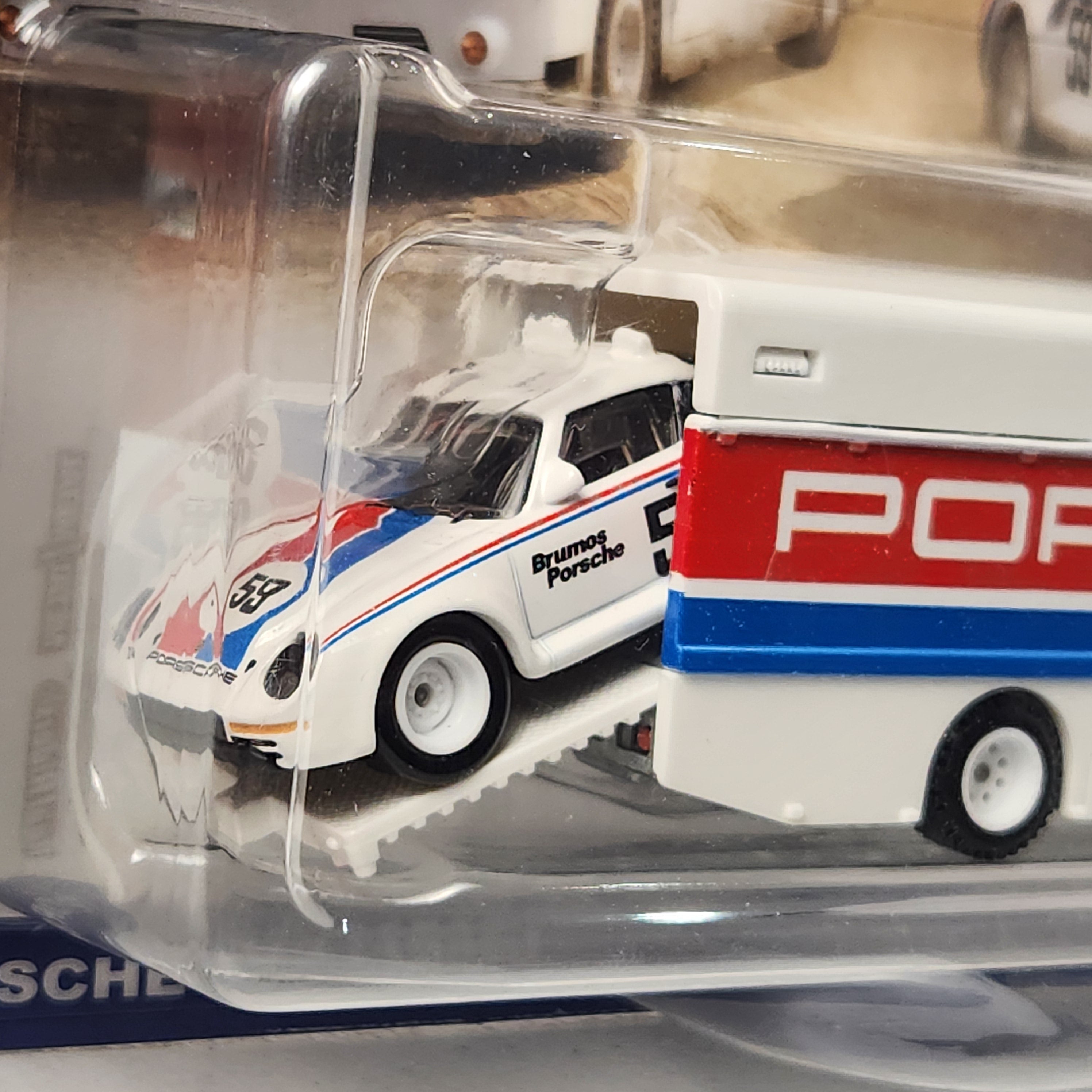 Porsche 959 1986 Euro Hauler #61 Team Transport European Premium Hot Wheels