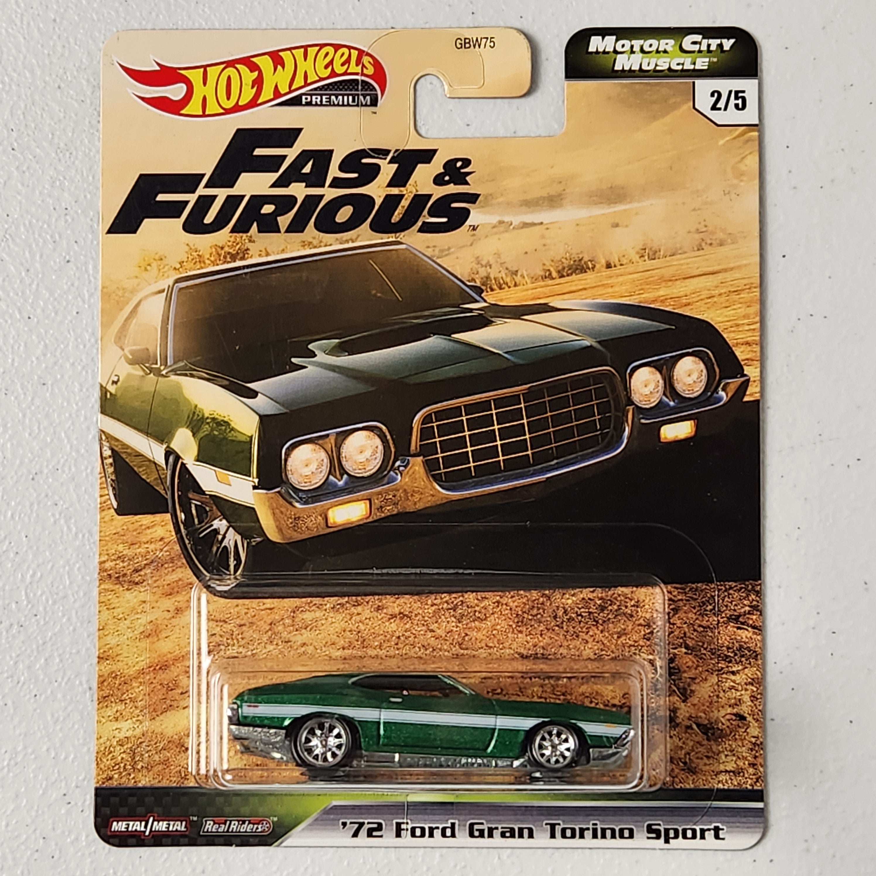 ’72 Ford Gran Torino Sport #2/5 Motor City Muscle American Premium Hot Wheels 2023