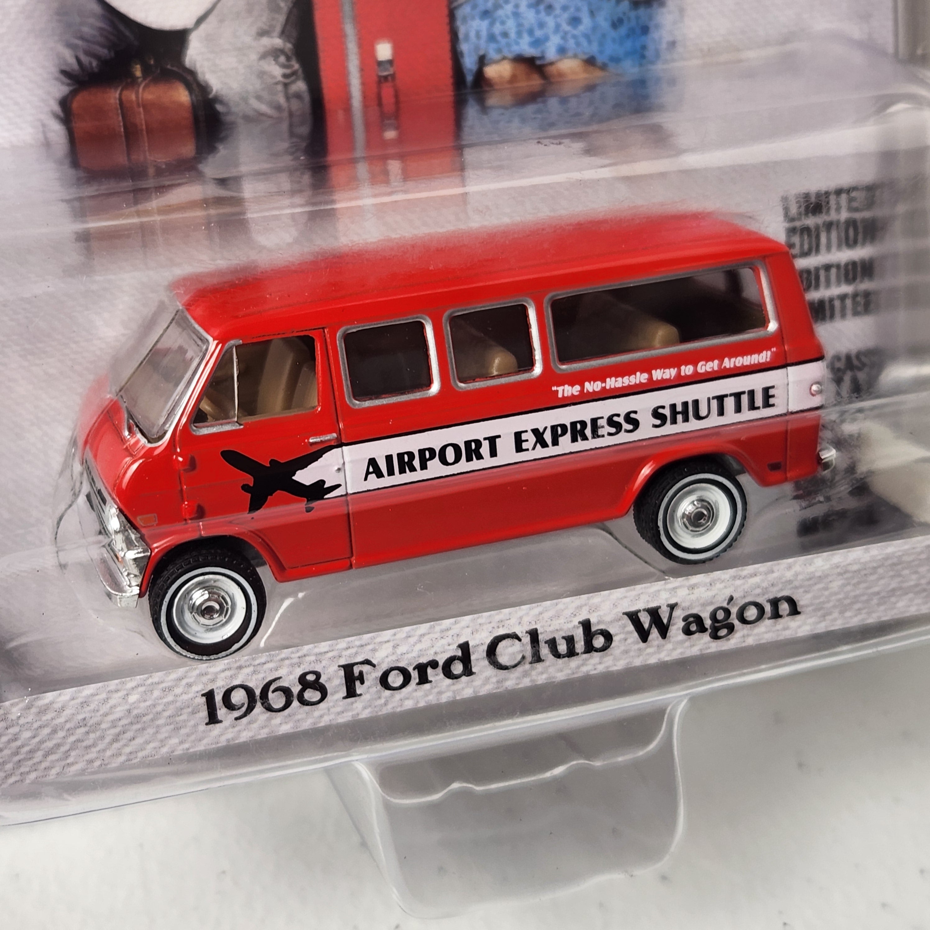 1968 Ford Club Wagon Van Airport Express Norman Rockwell Series 3 American GreenLight 2021