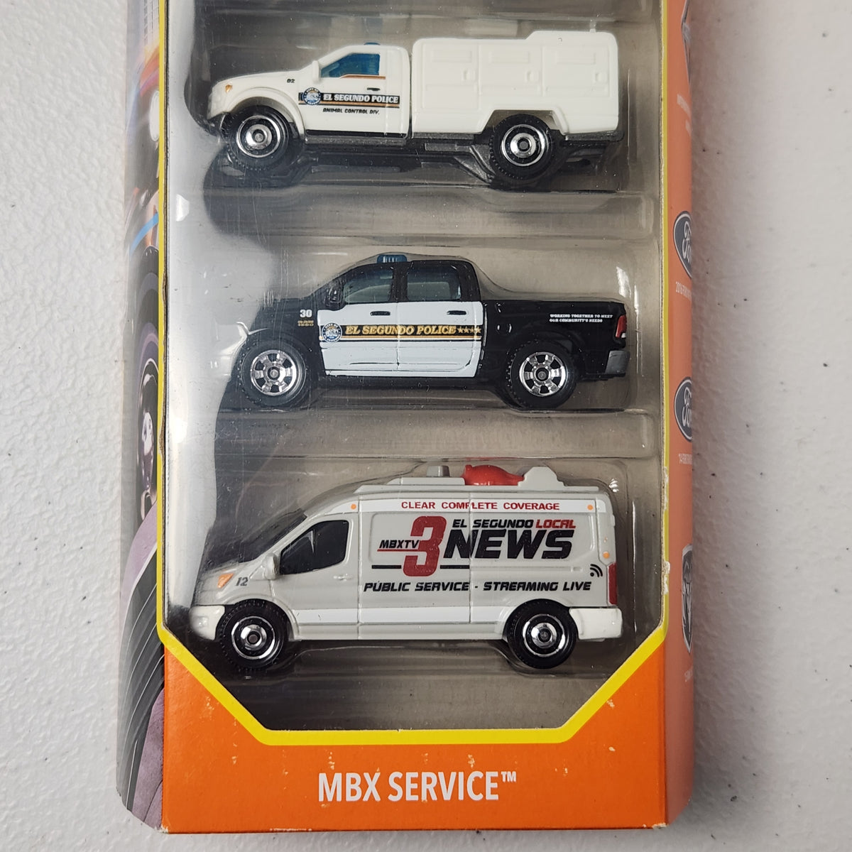 MBX Service 5-Pack Emergency Ambulance Police Other Mainline Matchbox