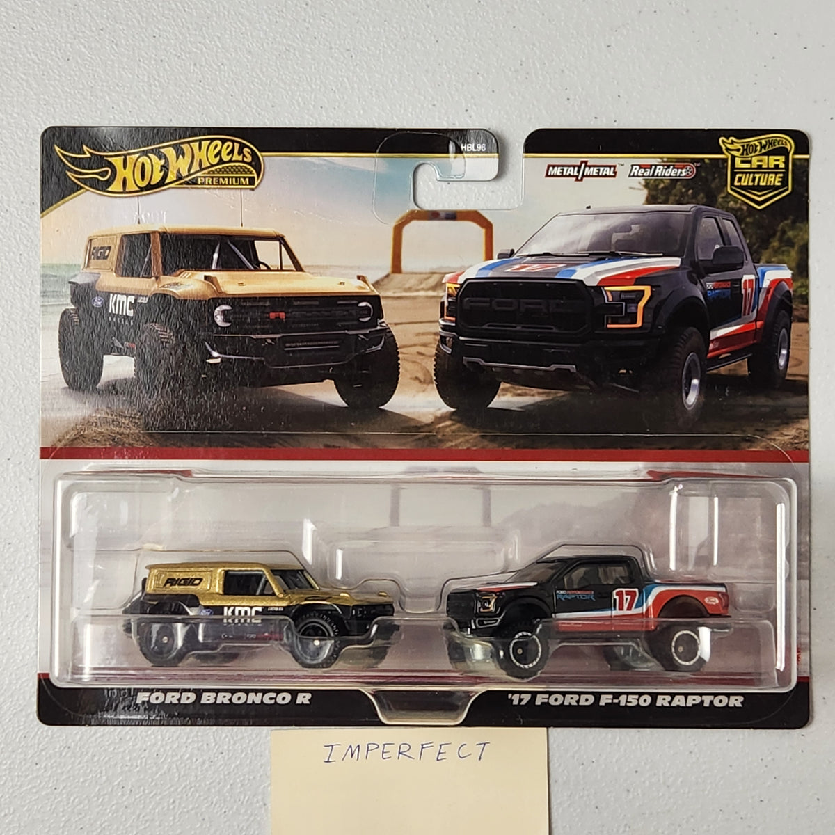 Ford Bronco R / '17 Ford F-150 Raptor Premium 2 Pack American Premium Hot Wheels 2024
