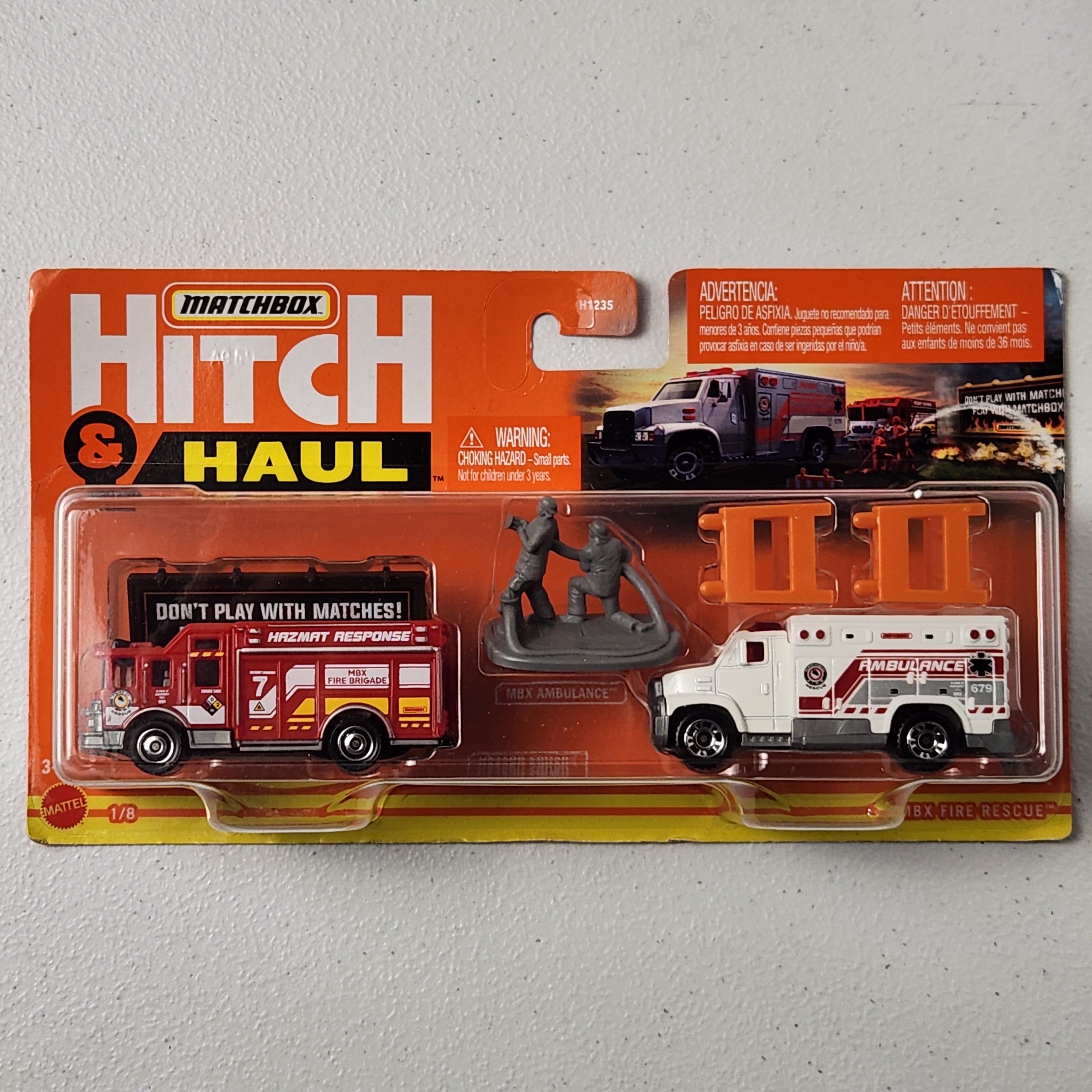 MBX Fire Rescue Hitch & Haul Ambulance 1/8 1/8 Hitch & Haul American Matchbox 2021