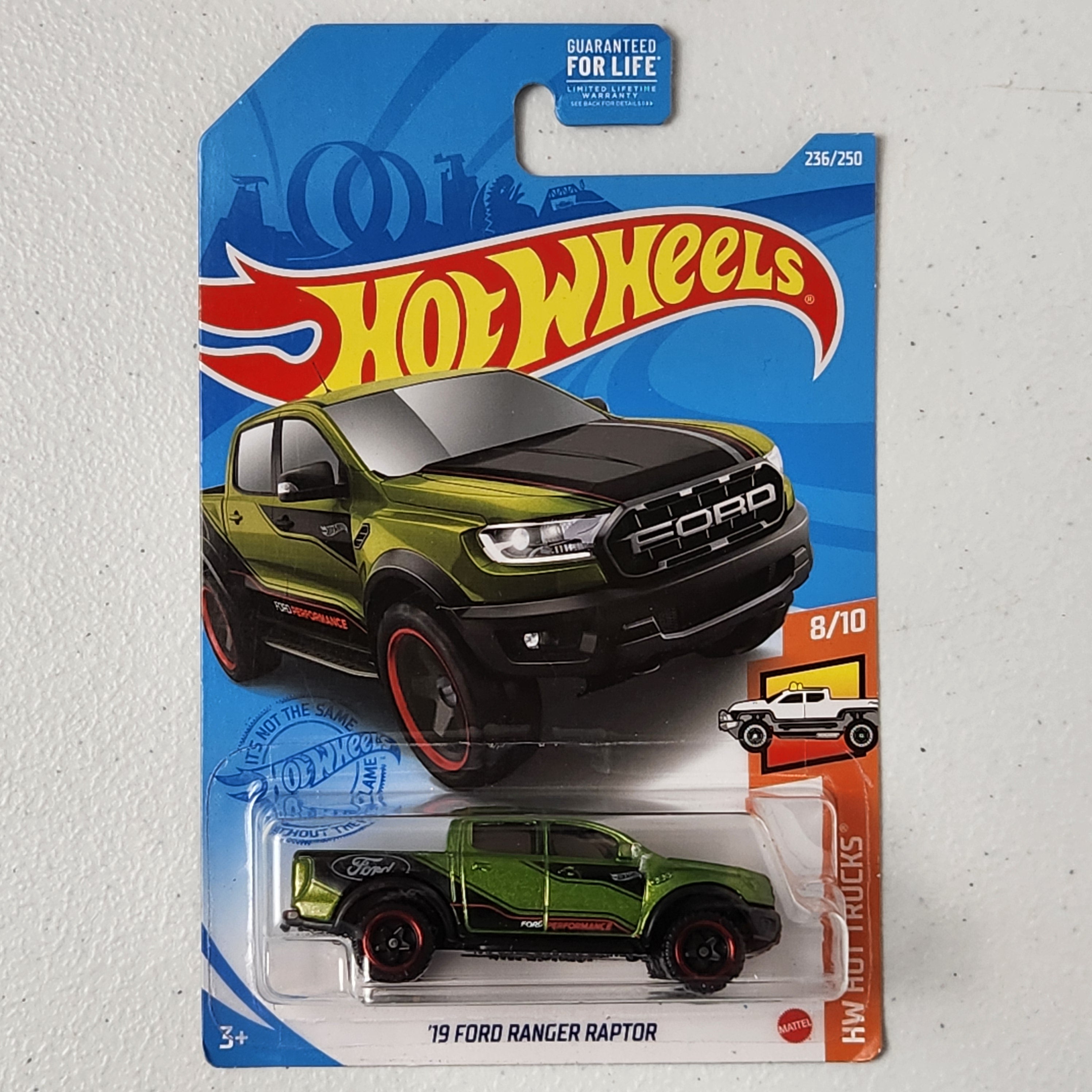 19 Ford Ranger Raptor Pickup American Mainline Hot Wheels