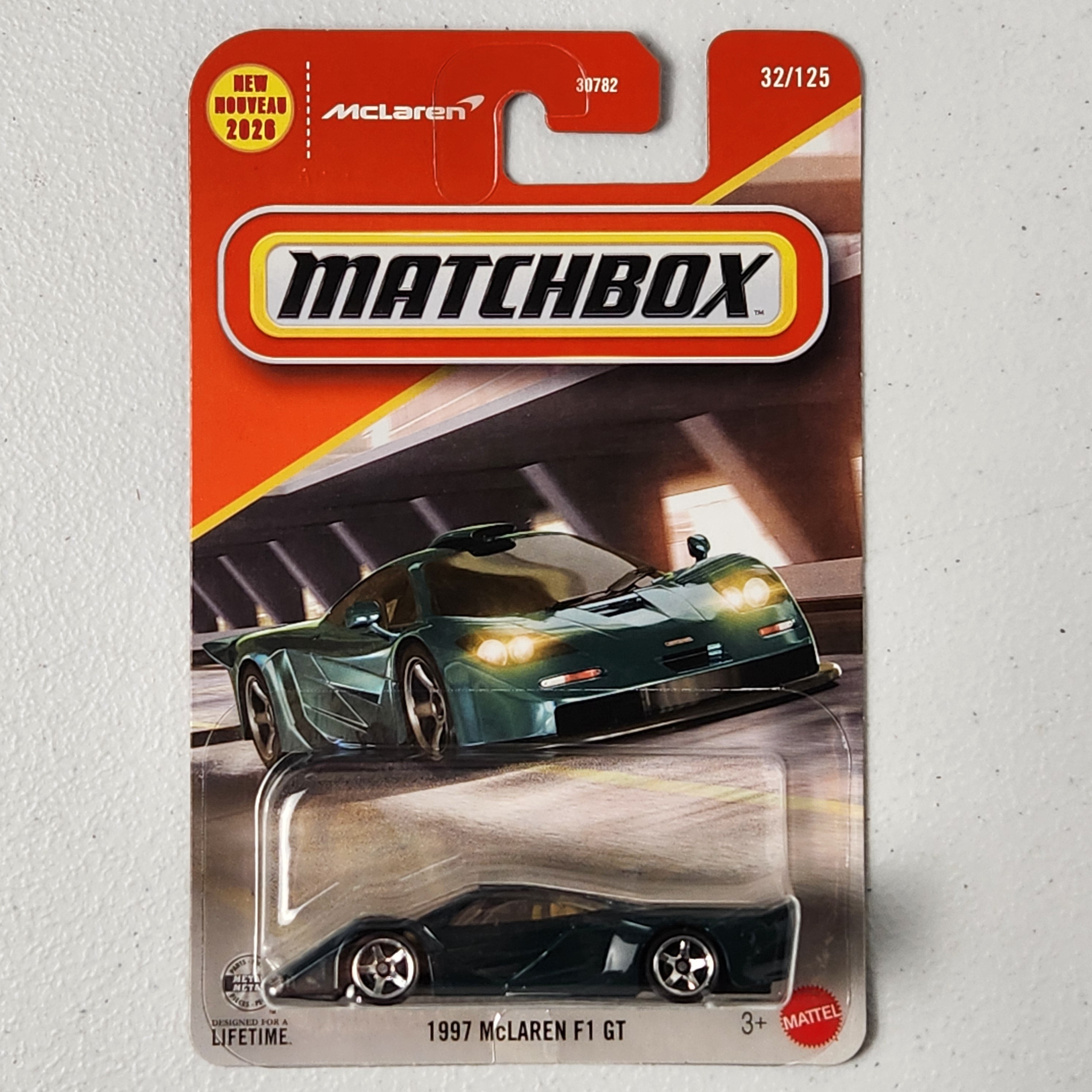 1997 McLaren F1 GT European Mainline Matchbox 2026