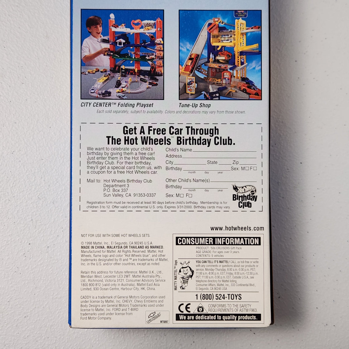 50s Cruisers Gift Pack American 90s Mainline Matchbox