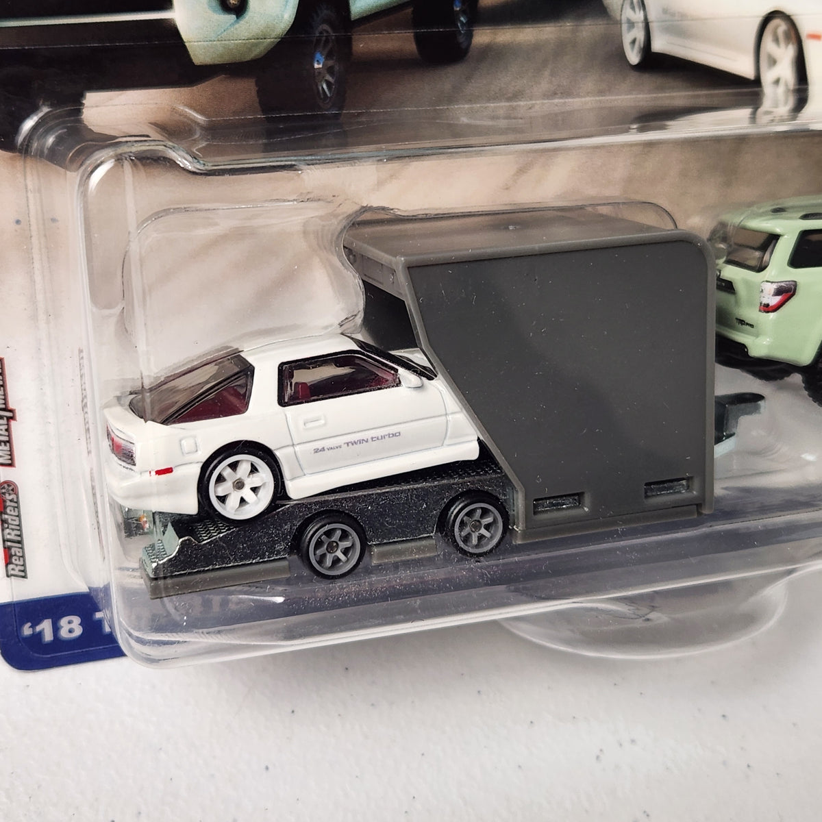 18 Toyota 4Runner / 89 Toyota Supra #72 Car Culture: Team Transport JDM Premium Hot Wheels 2024