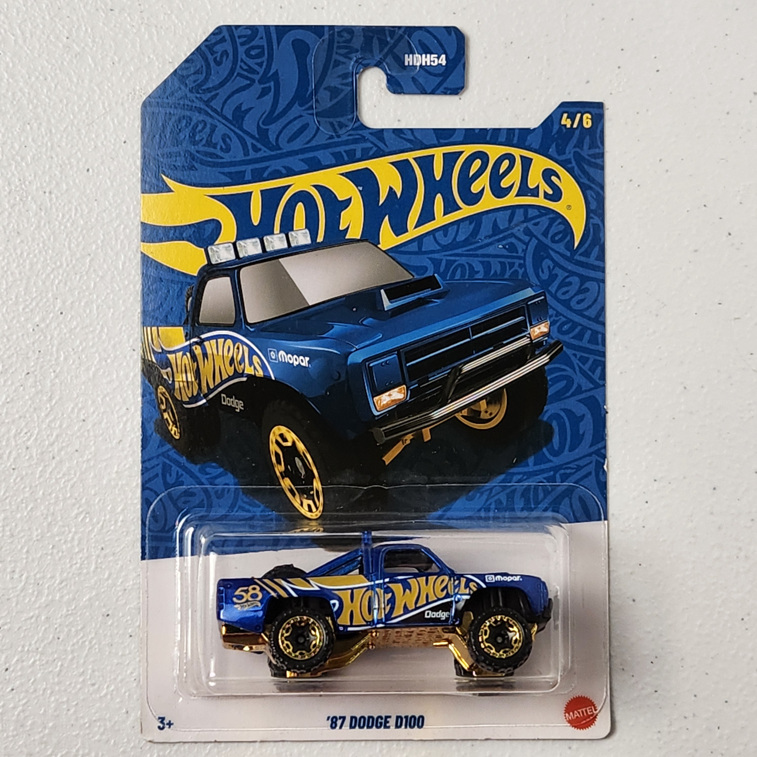 87 Dodge D100 American Mainline Hot Wheels