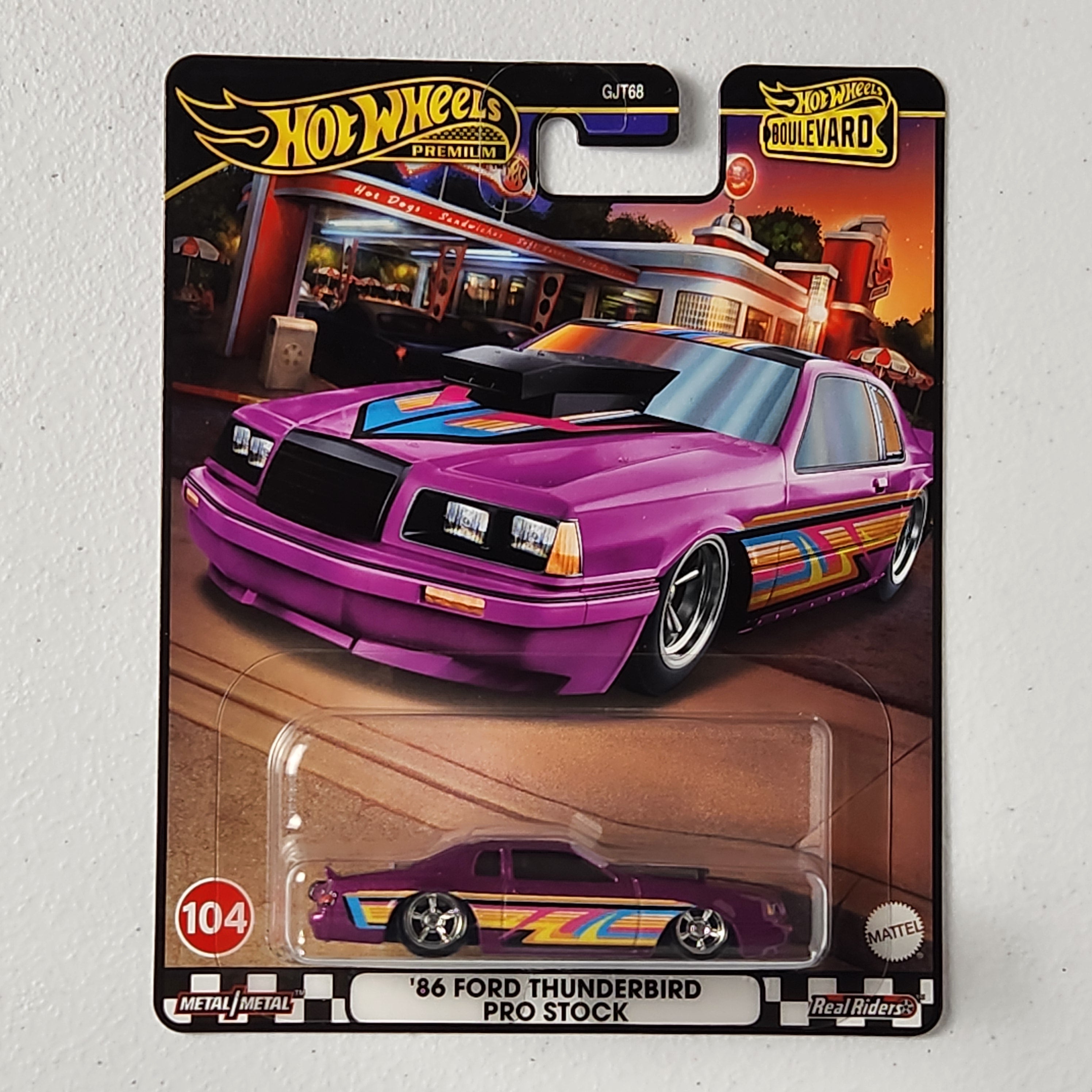 86 Ford Thunderbird Pro Stock #104 Boulevard American Premium Hot Wheels