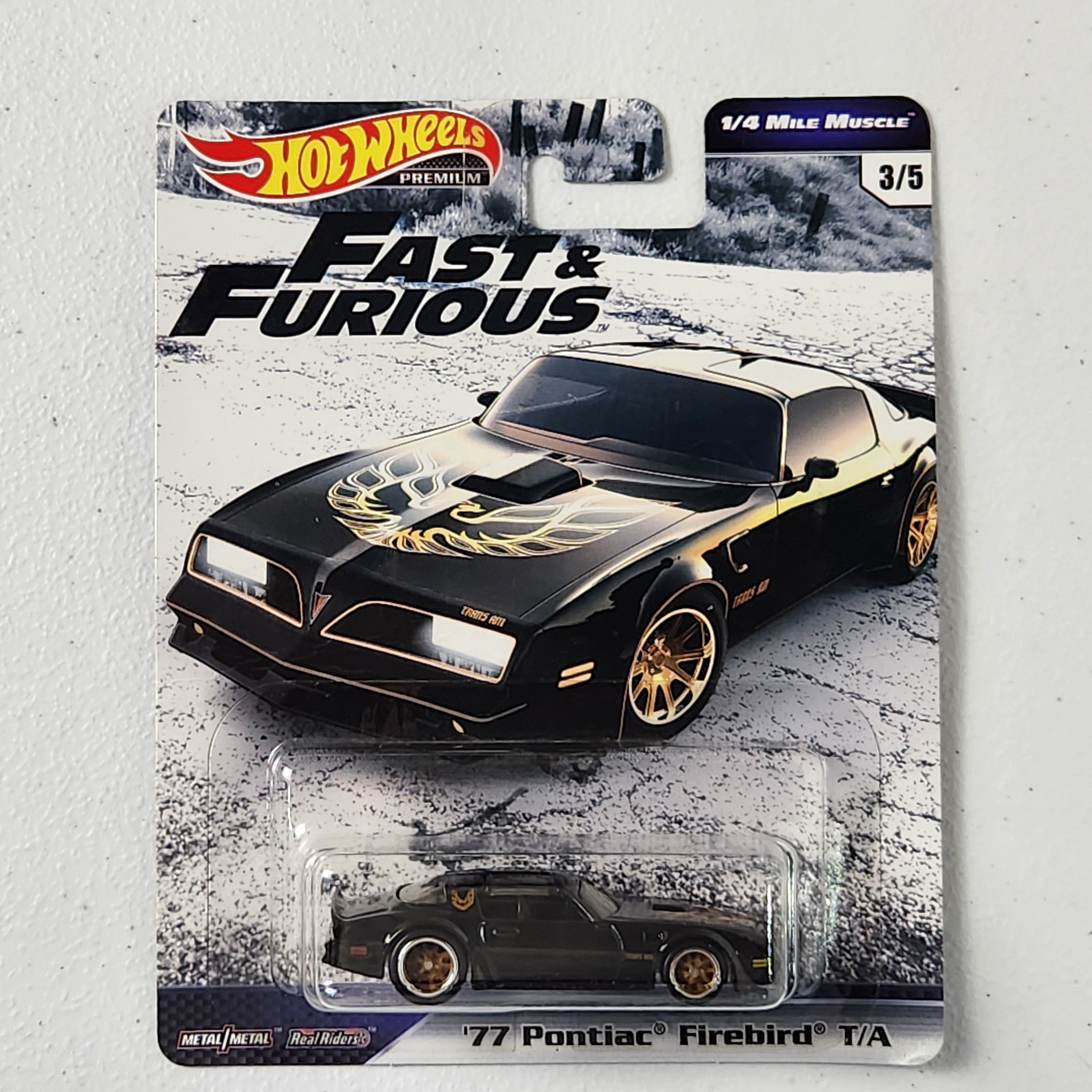 77 Pontiac Firebird T/A #3/5 F&F Mile Muscle American Premium Hot Wheels