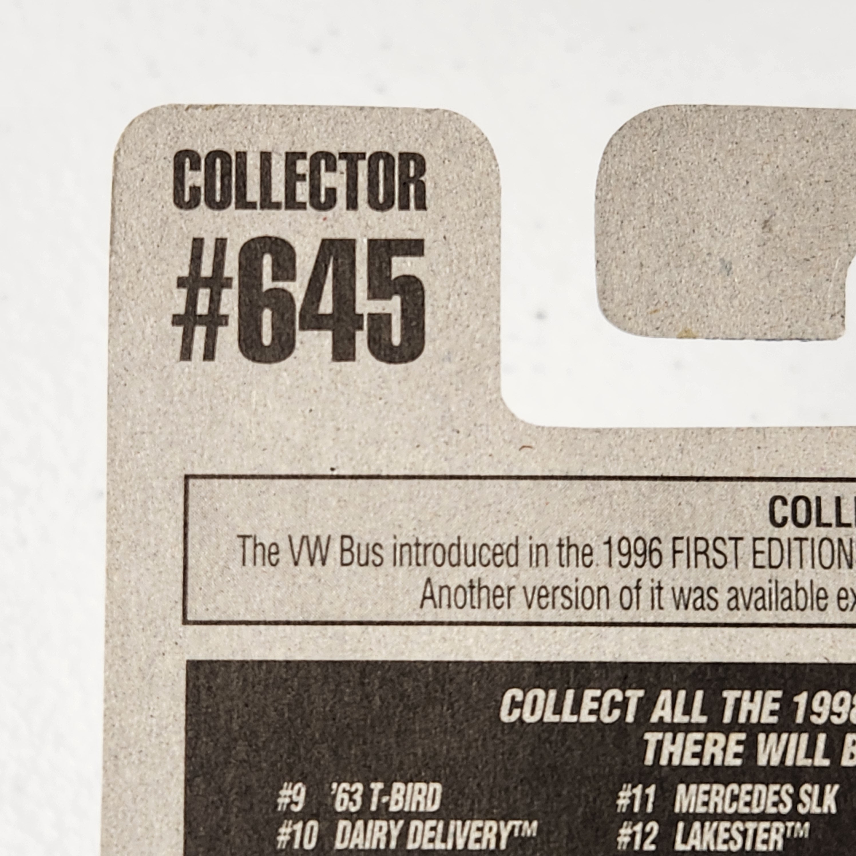 1998 Dairy Delivery Fantasy First Editions Hot Wheels