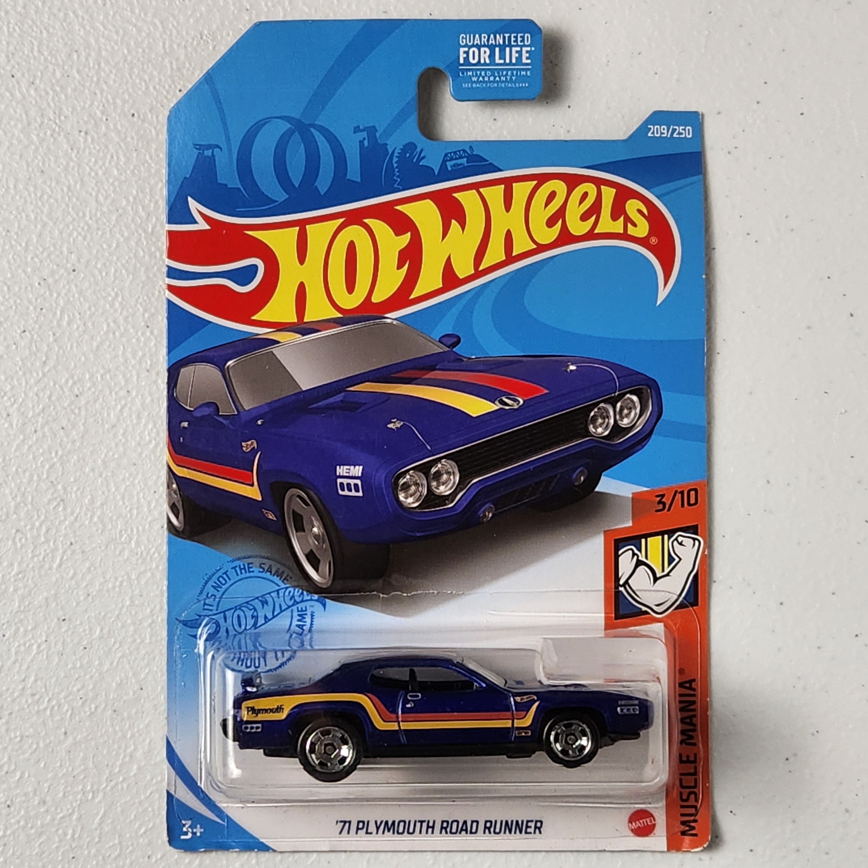 ’71 Plymouth Road Runner  American Mainline Hot Wheels