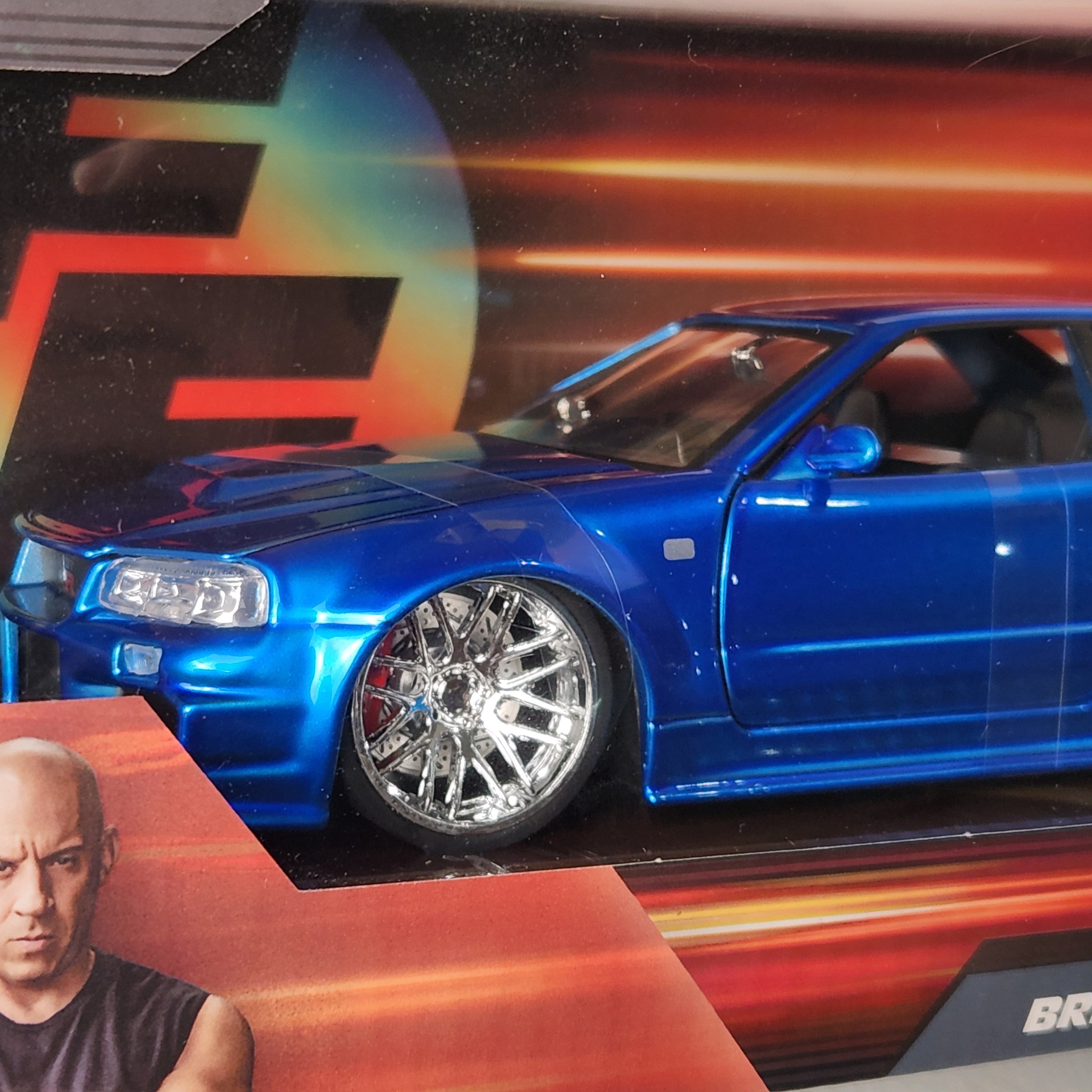 Brian's Nissan Skyline GTR Fast and Furious Hollywood Rides Diecast Jada 1:24