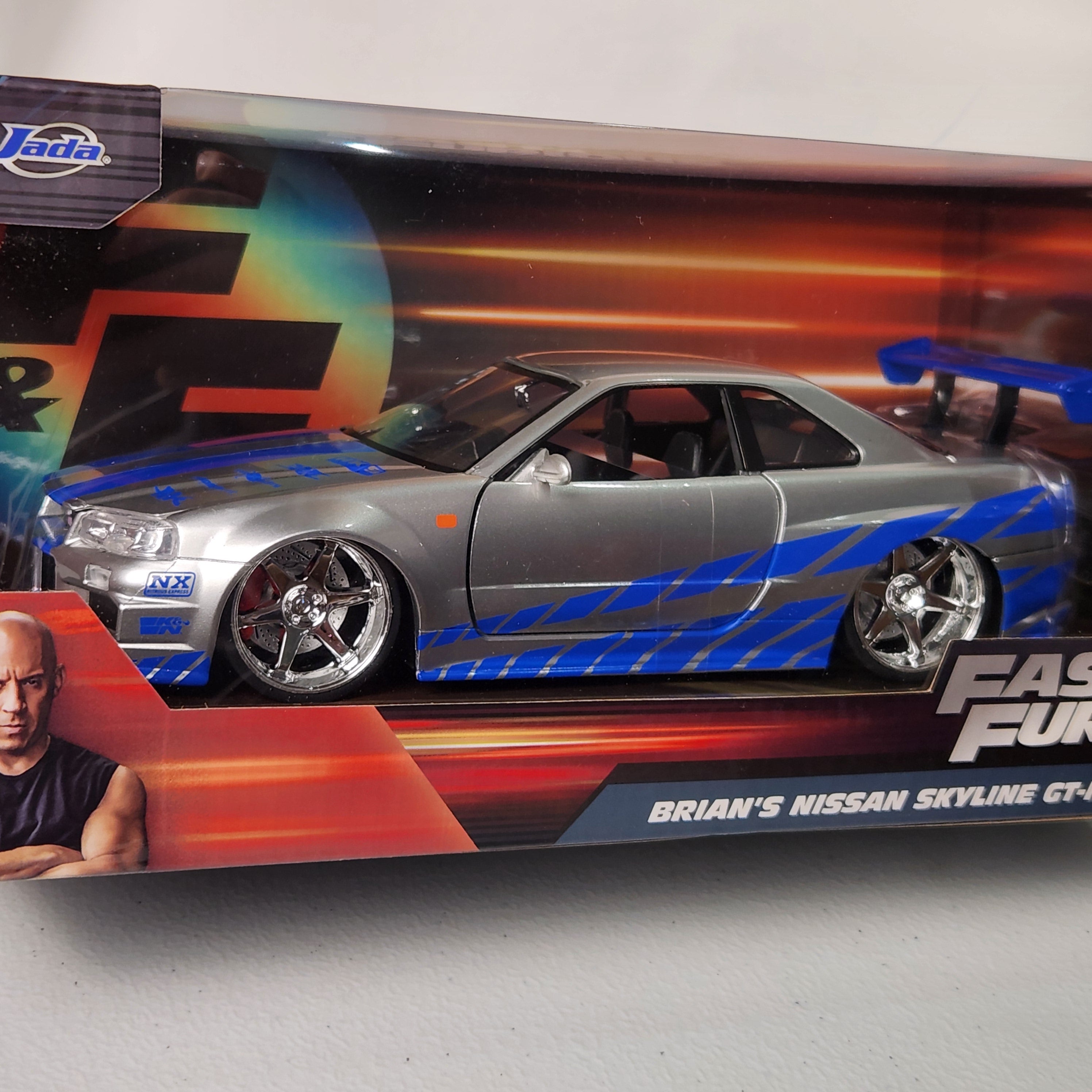 Brian's Nissan Skyline GTR Fast and Furious Hollywood Rides Diecast Jada