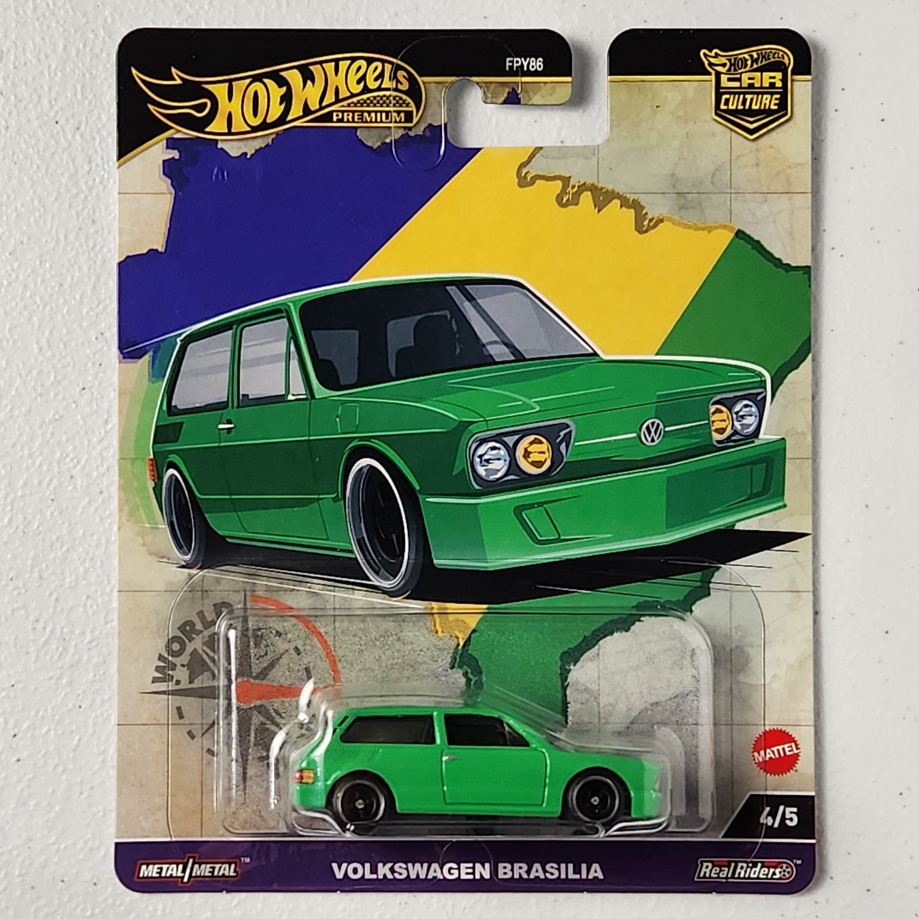 Volkswagen Brasilia #4/5 Car Culture World Tour Premium Hot Wheels
