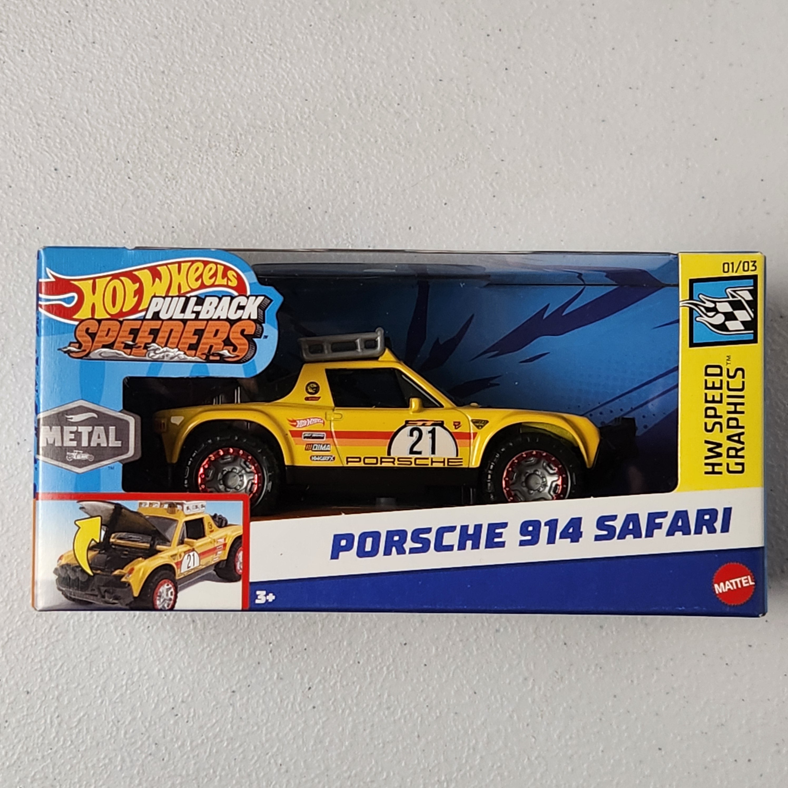 Porsche 914 Safari #01/03 Pull Back Speeder European Hot Wheels 2025