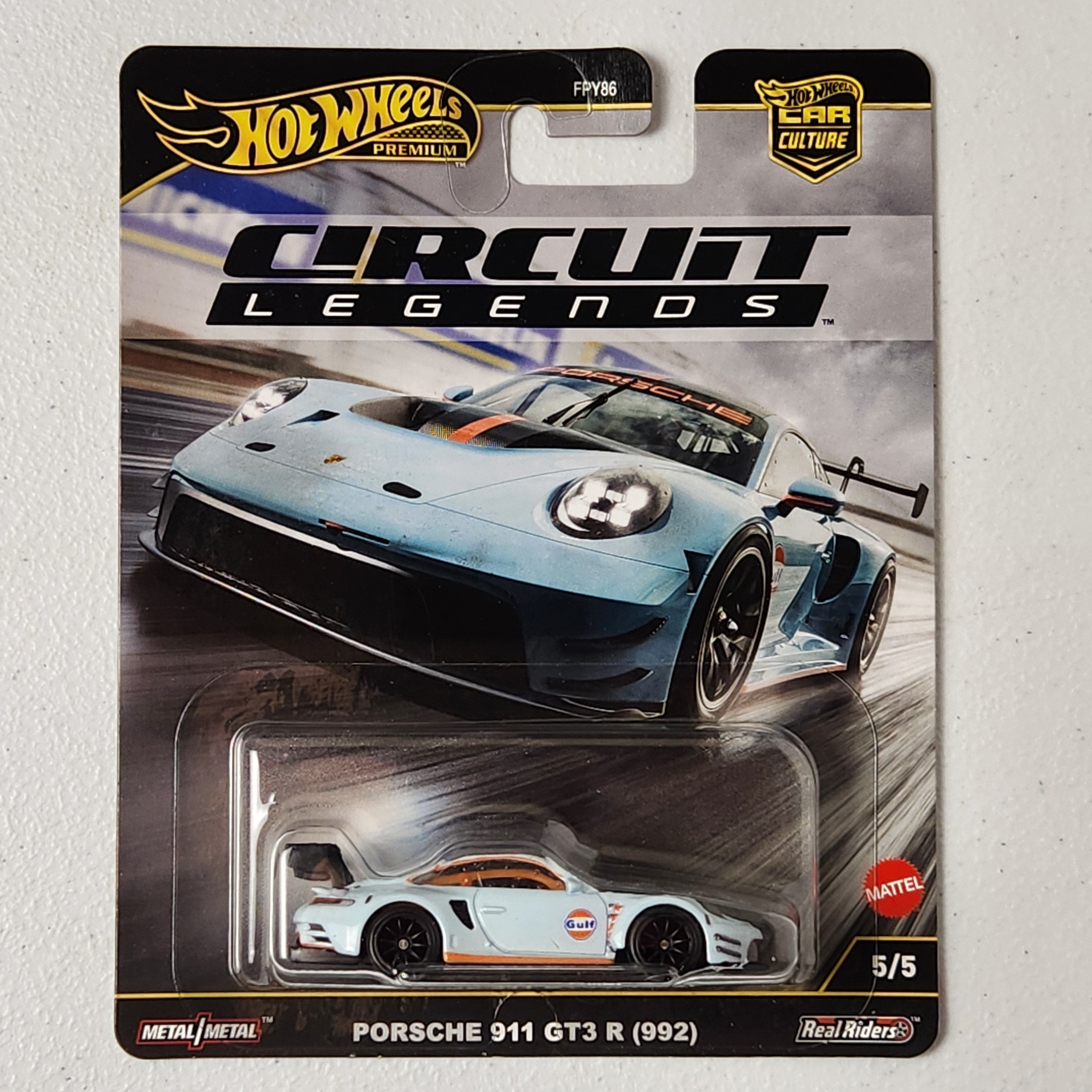 Porsche 911 GT3 R 992 #5/5 Circuit Legends European Premium Hot Wheels 2024