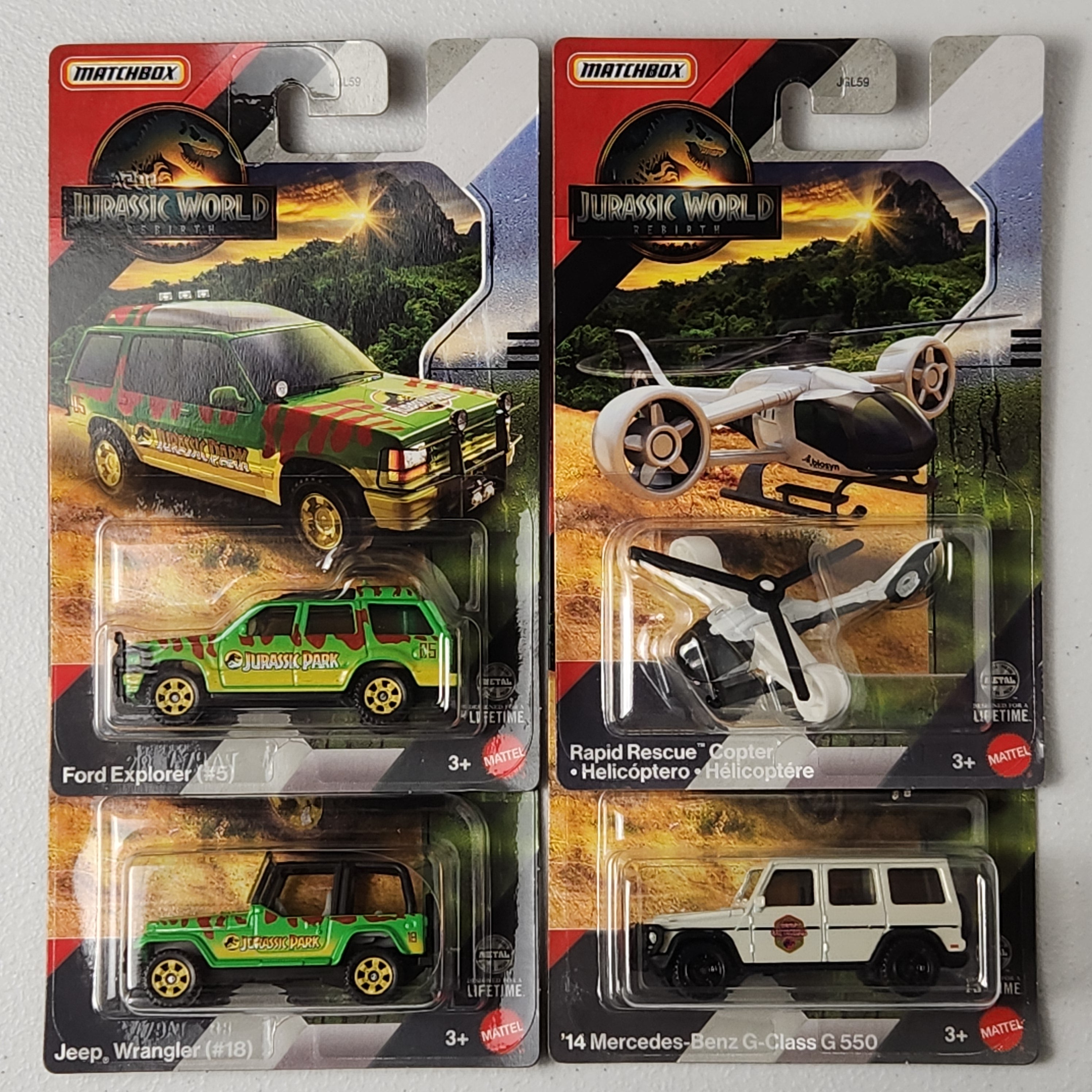 Jurassic World Matchbox Cars