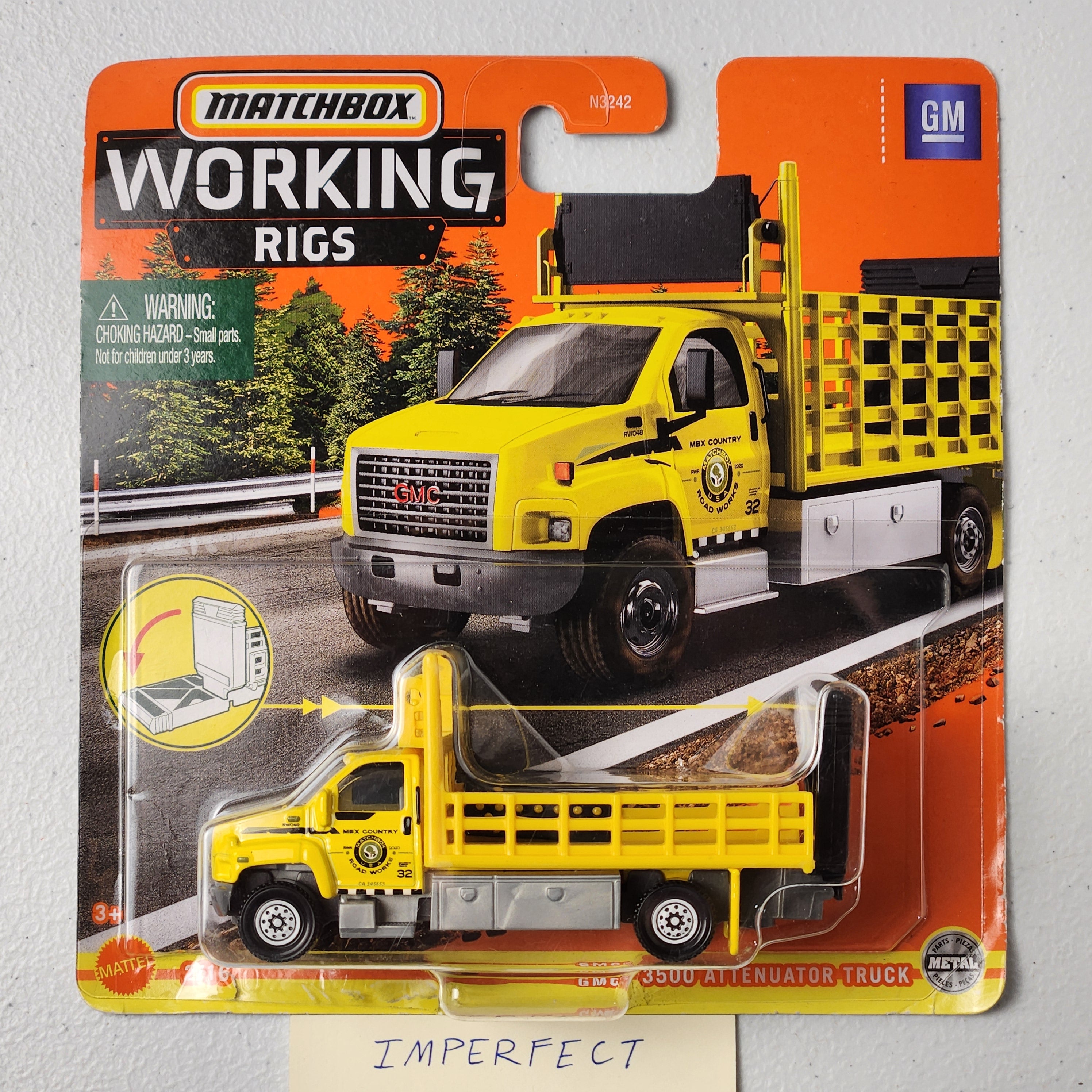GMC 3500 Attenuator Truck American Working Rigs Matchbox 2021