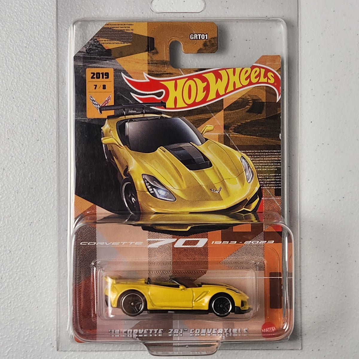 19 Corvette ZR1 Convertible 7/8 American Corvette Series Hot Wheels 2023