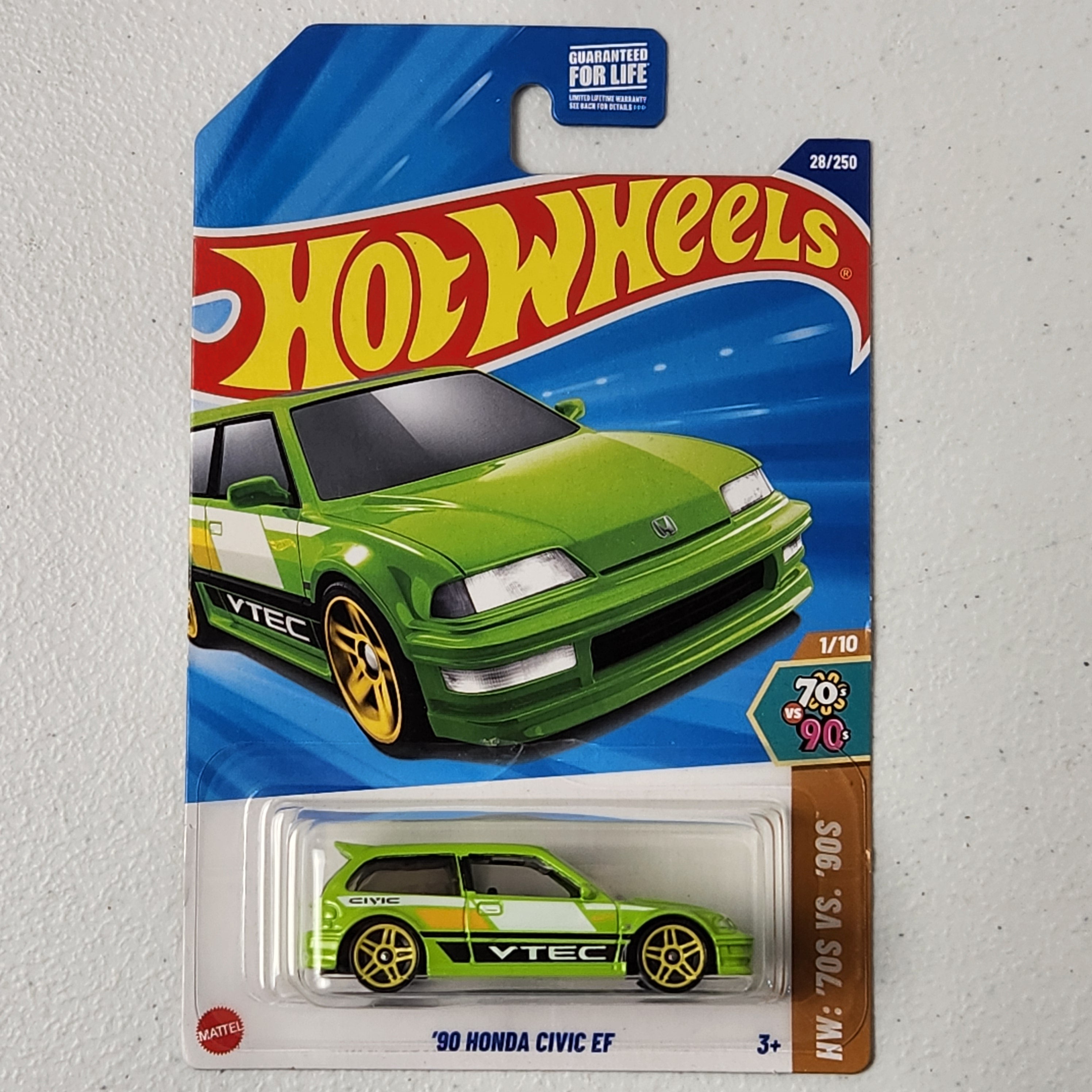 90 Honda Civic EF JDM Mainline Hot Wheels
