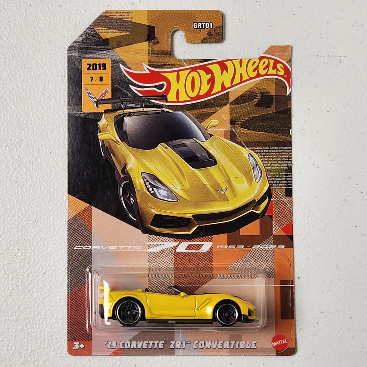 19 Corvette ZR1 Convertible 7/8 American Corvette Series Hot Wheels 2023