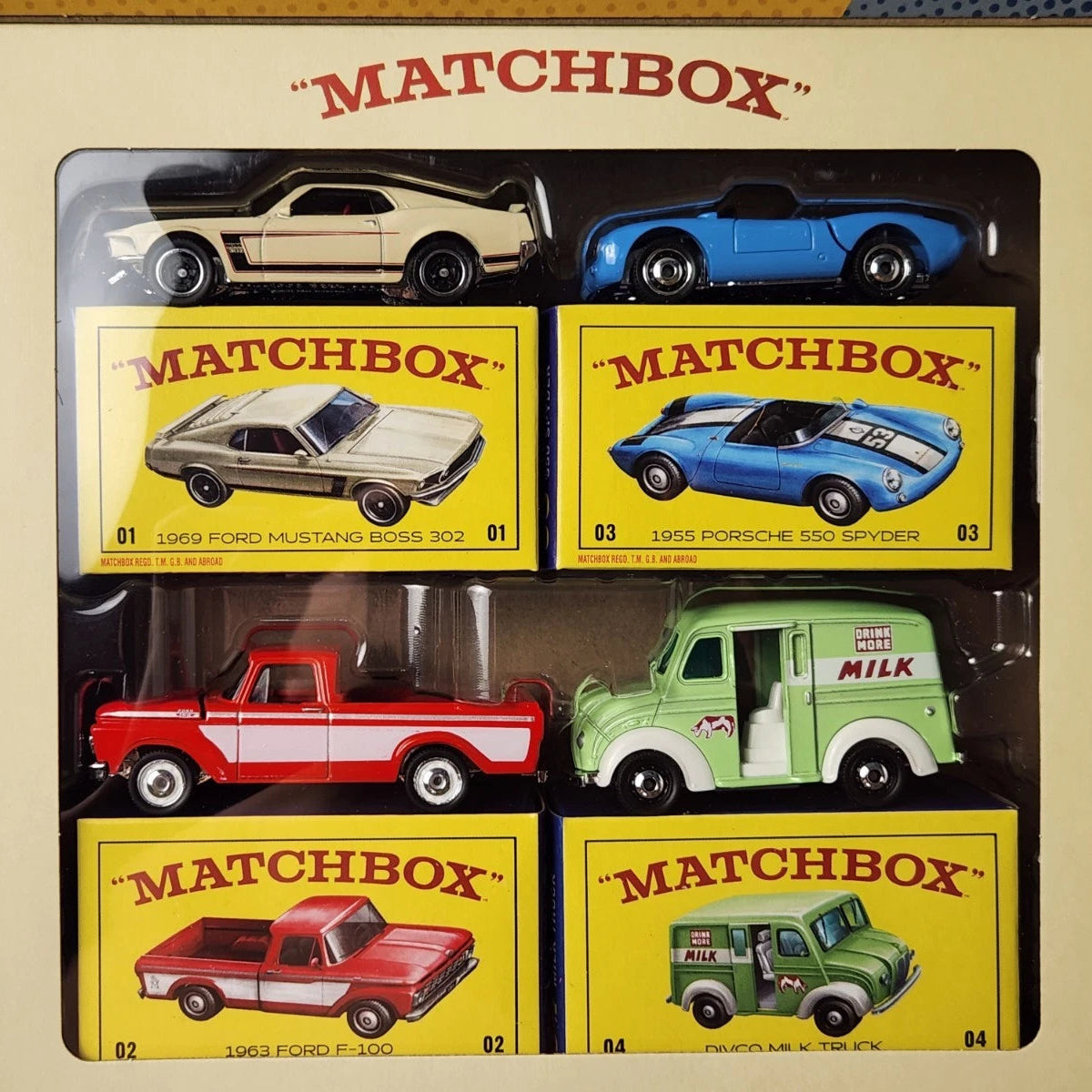 Mattel 80th Matchbox Gift Gift Classics Hot Wheels 5-Pack Kool Kombi Dream Mobile