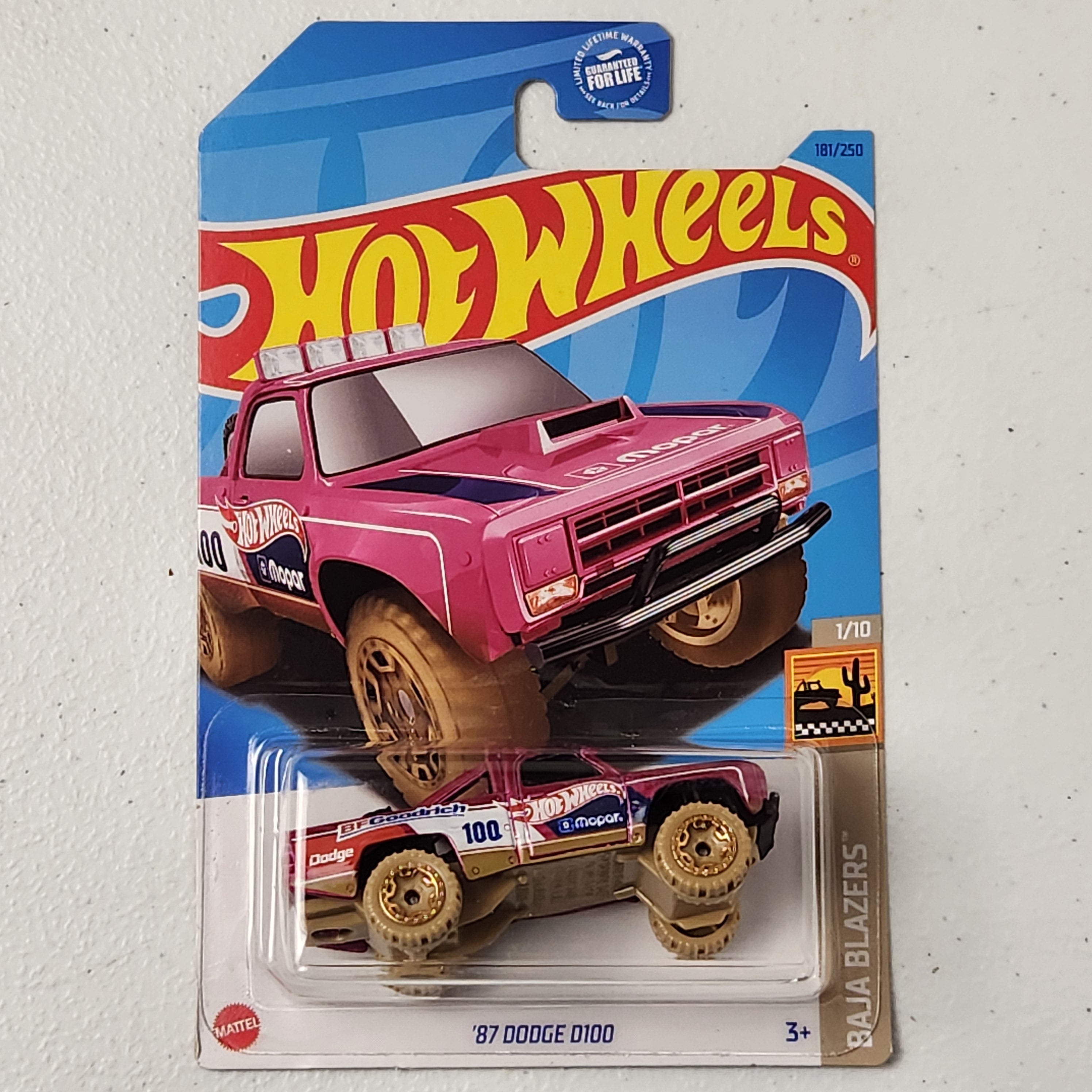 87 Dodge D100 American Mainline Hot Wheels