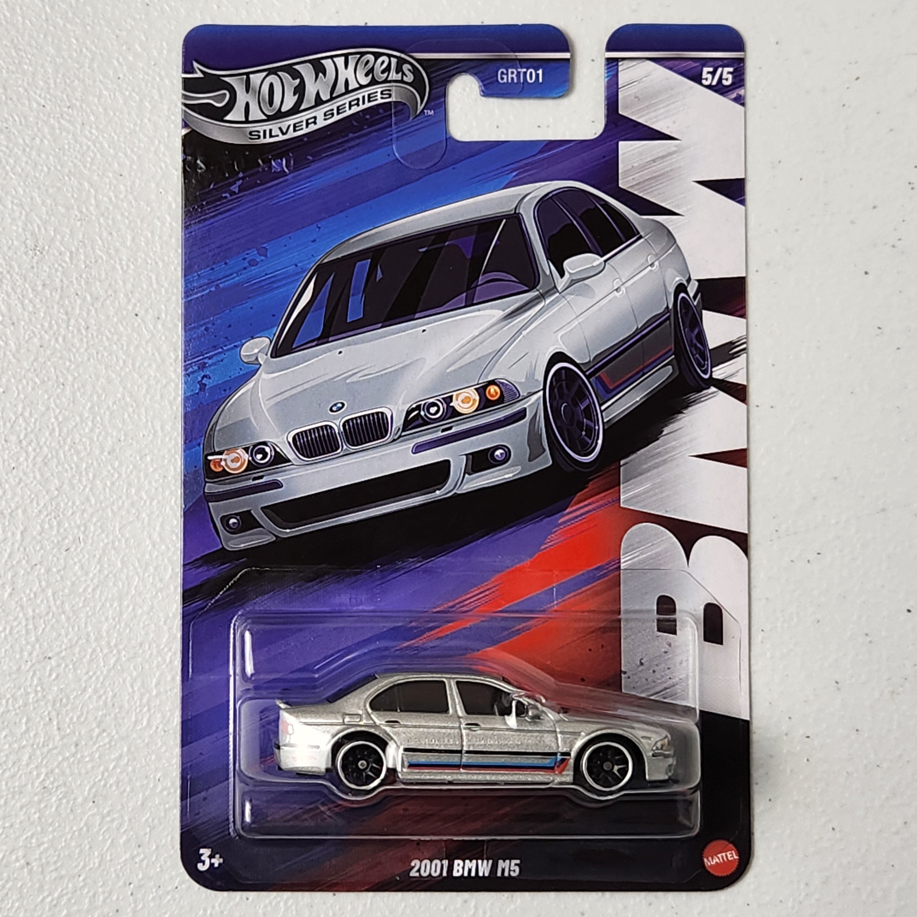 2001 BMW M5 5/5 European Silver Series Hot Wheels 2025