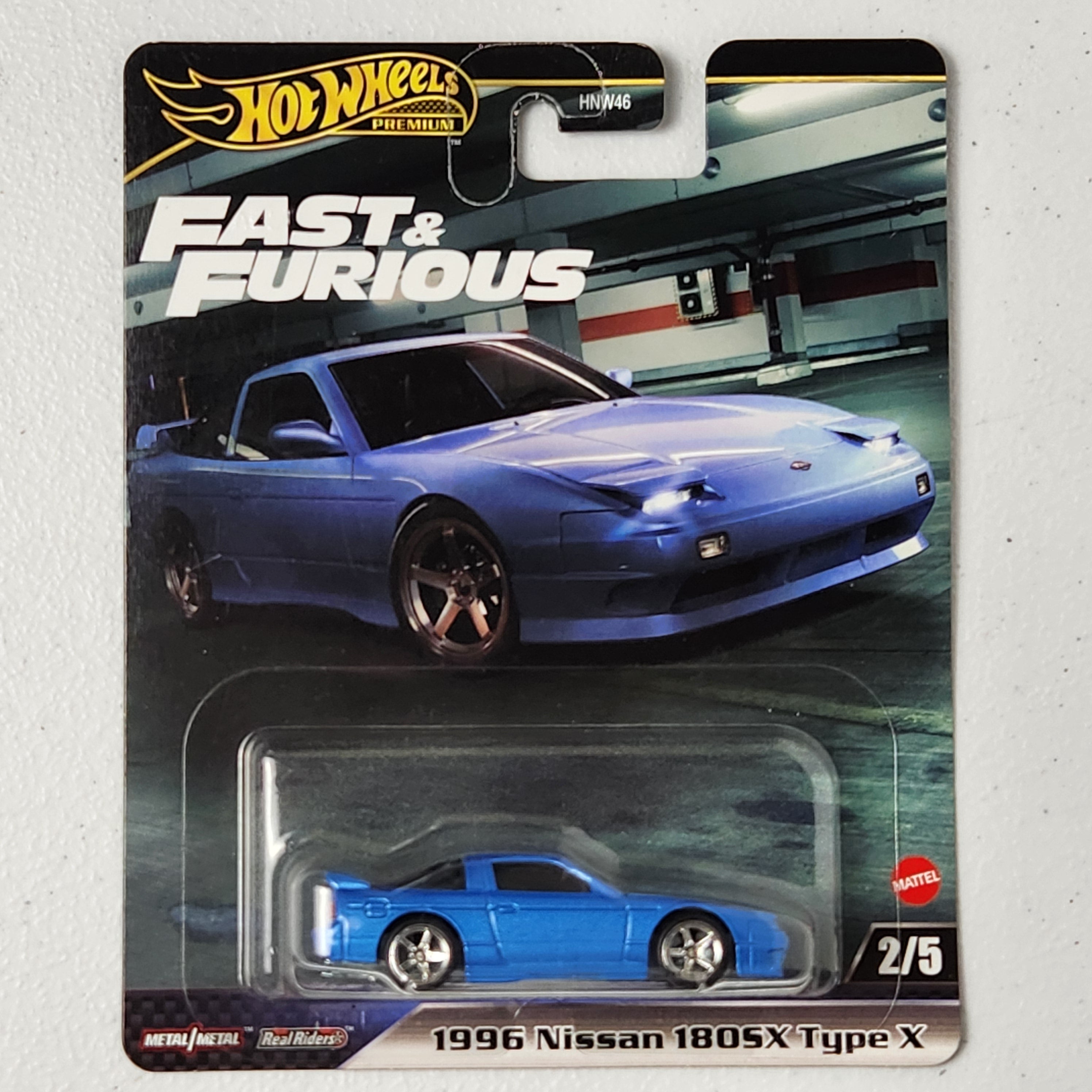 1996 Nissan 180SX Type X 2/5 Fast & Furious JDM Premium Hot Wheels 2024