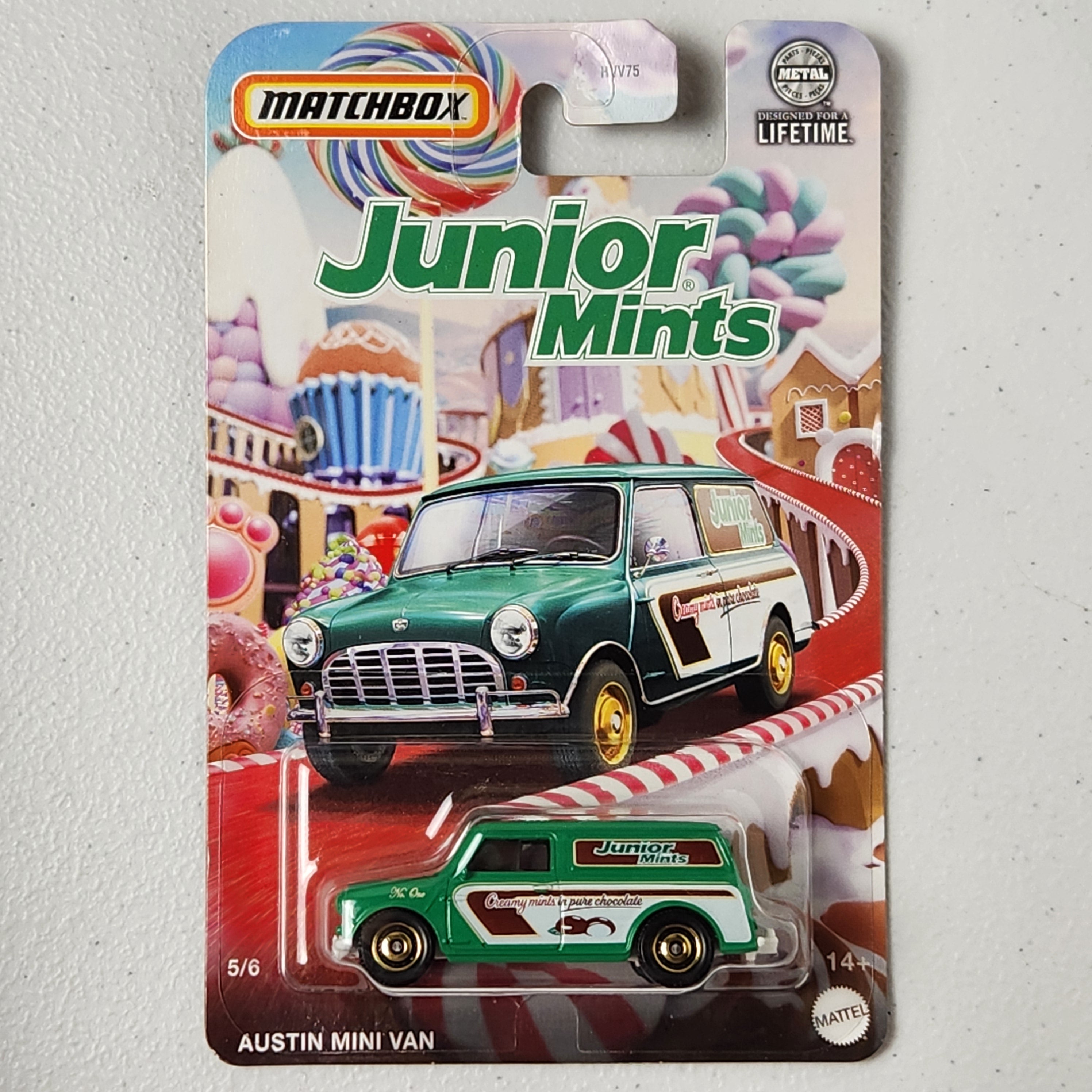 Austin Mini Van Junior Mints European Mainline Matchbox 2025