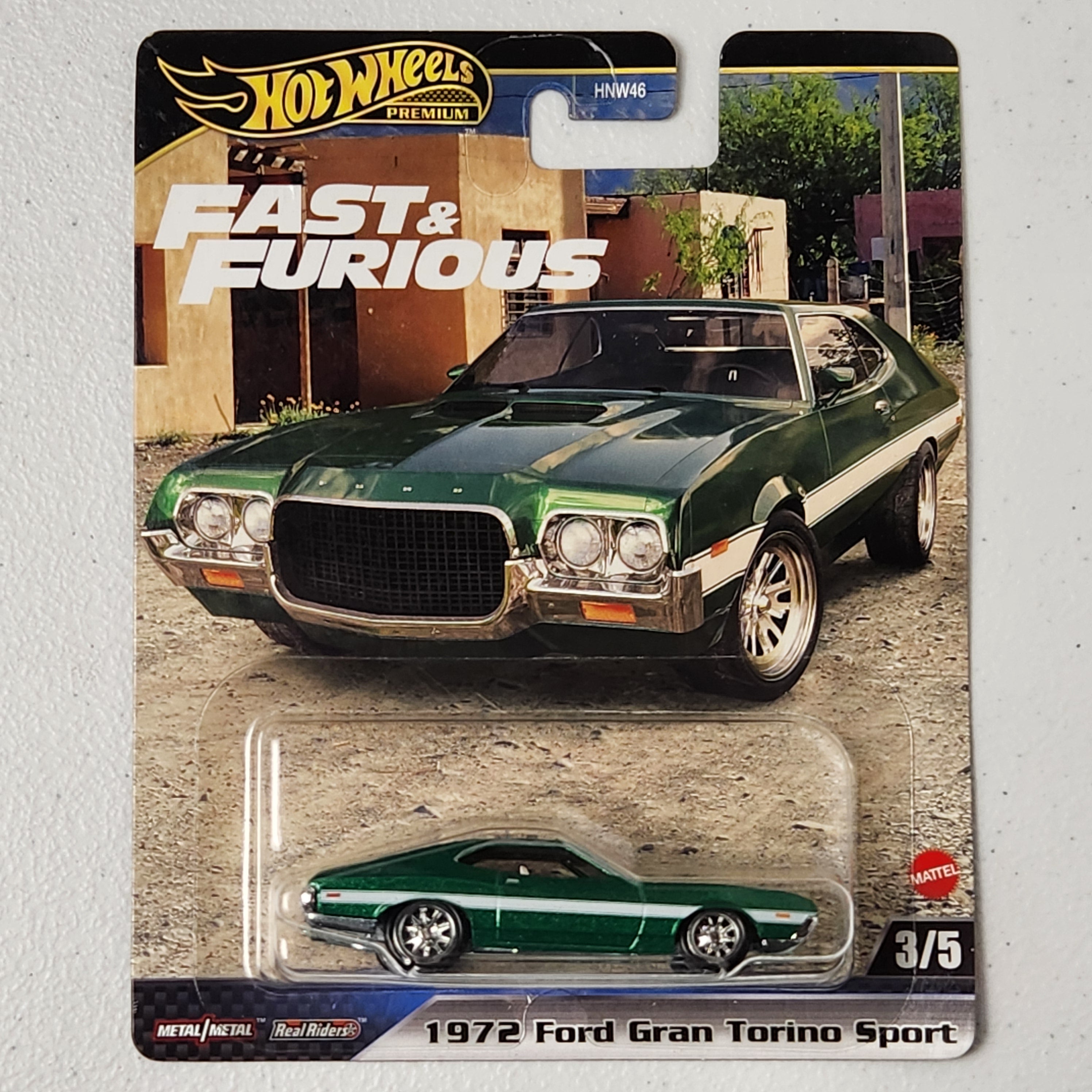 1972 Ford Gran Torino Sport 3/5 Fast & Furious American Premium Hot Wheels 2024