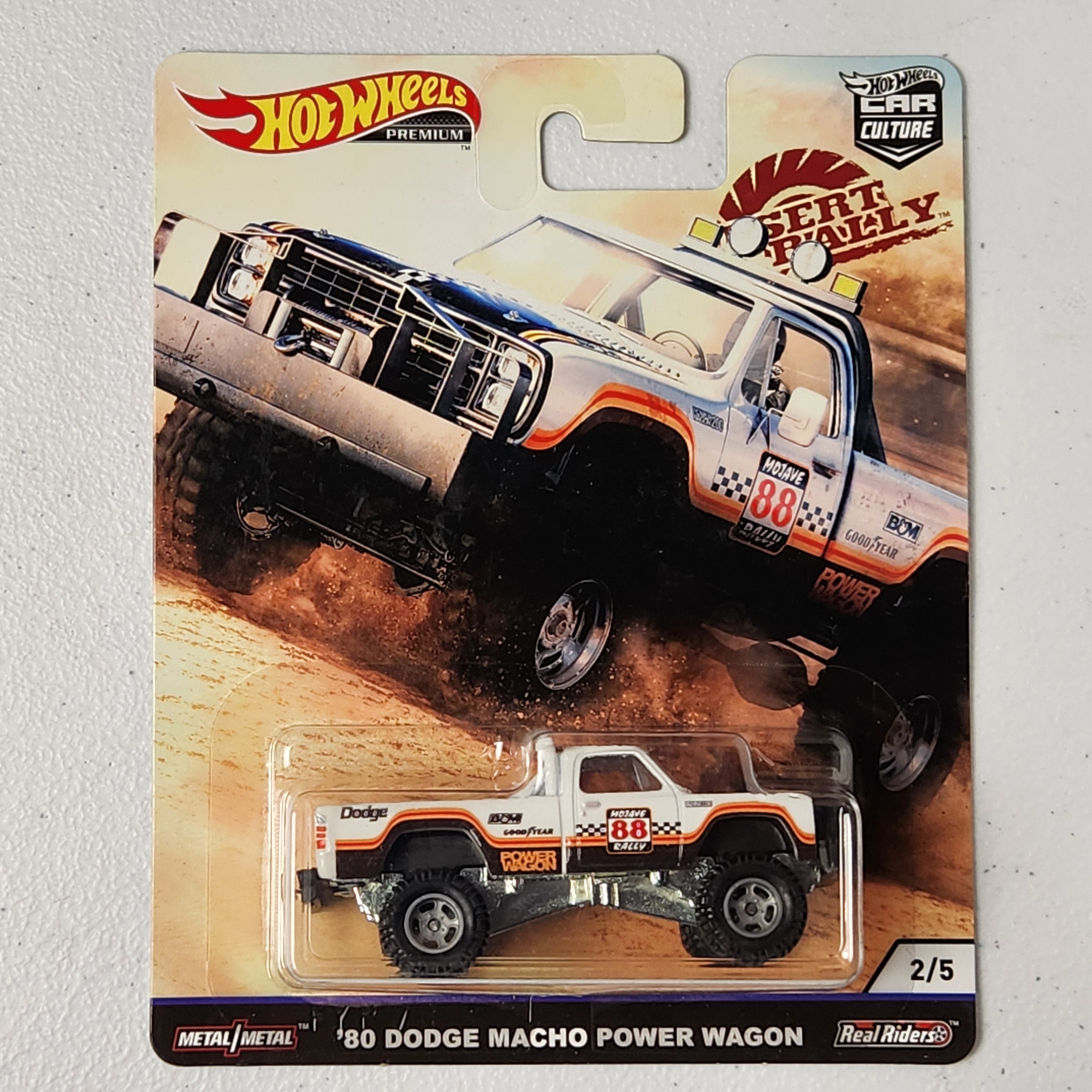 80 Dodge Macho Power Wagon 2/5 Car Culture: Desert Rally American Premium Hot Wheels 2019