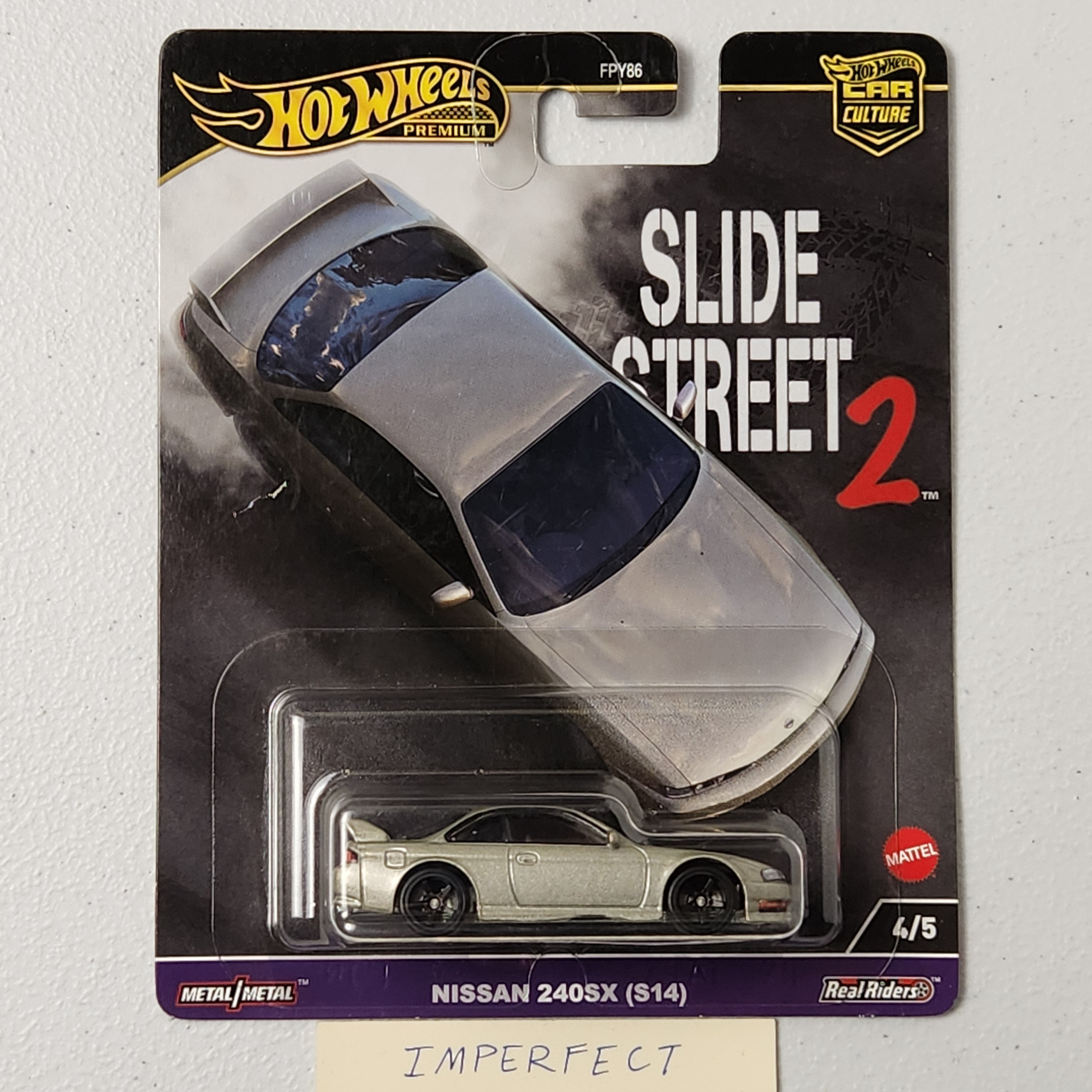 Nissan 240SX (S14) 4/5 Car Culture: Slide Street JDM Premium Hot Wheels 2024