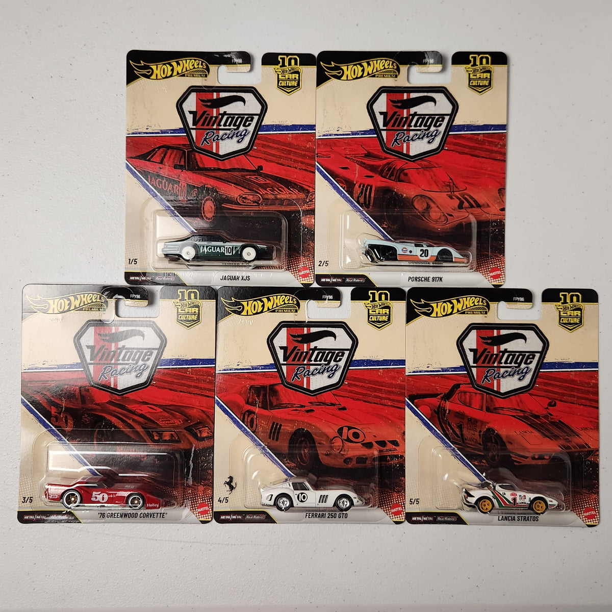 Vintage Racing 5-Car Set Vintage Racing European Premium Hot Wheels 2026