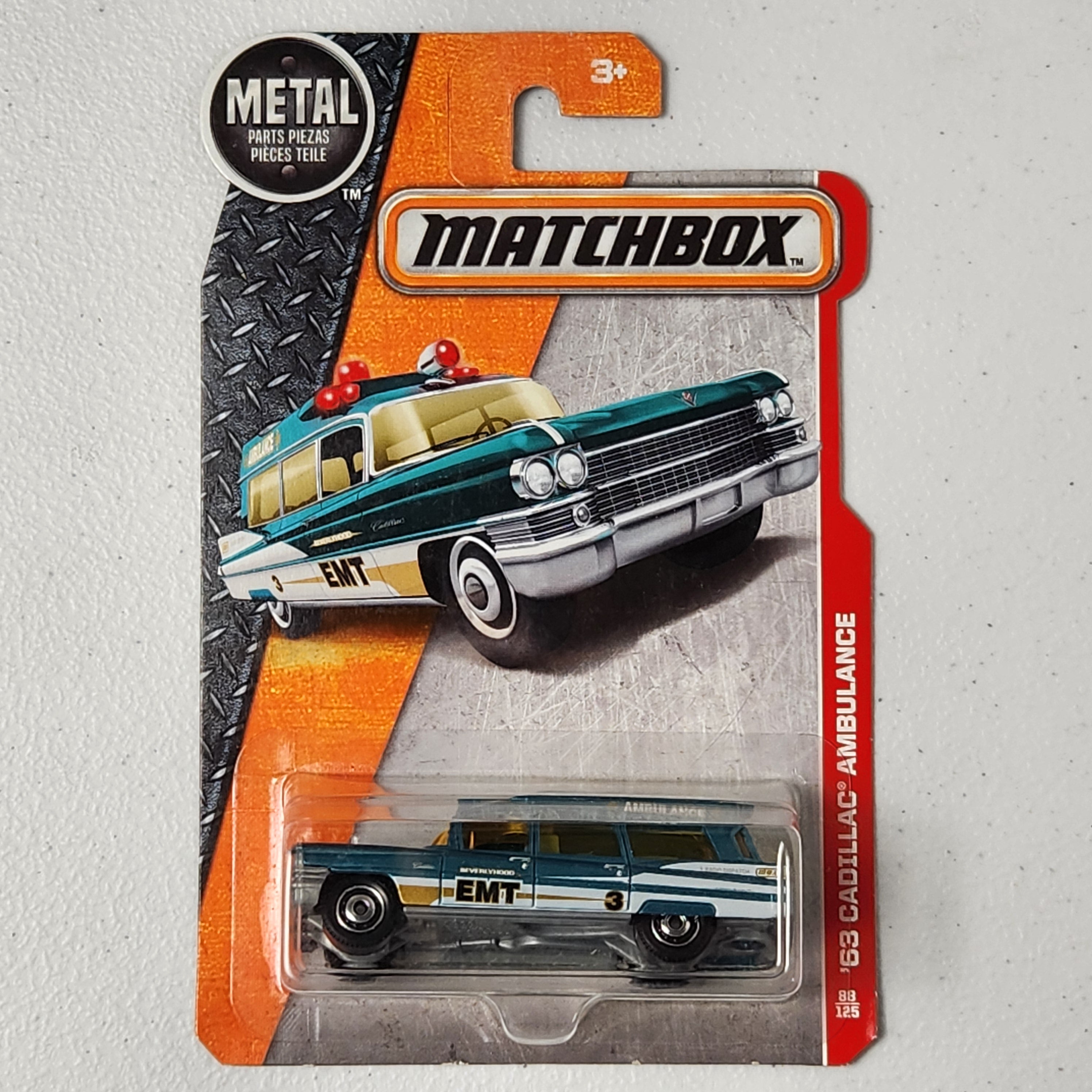 63 Cadillac Ambulance American Mainline Matchbox 2017