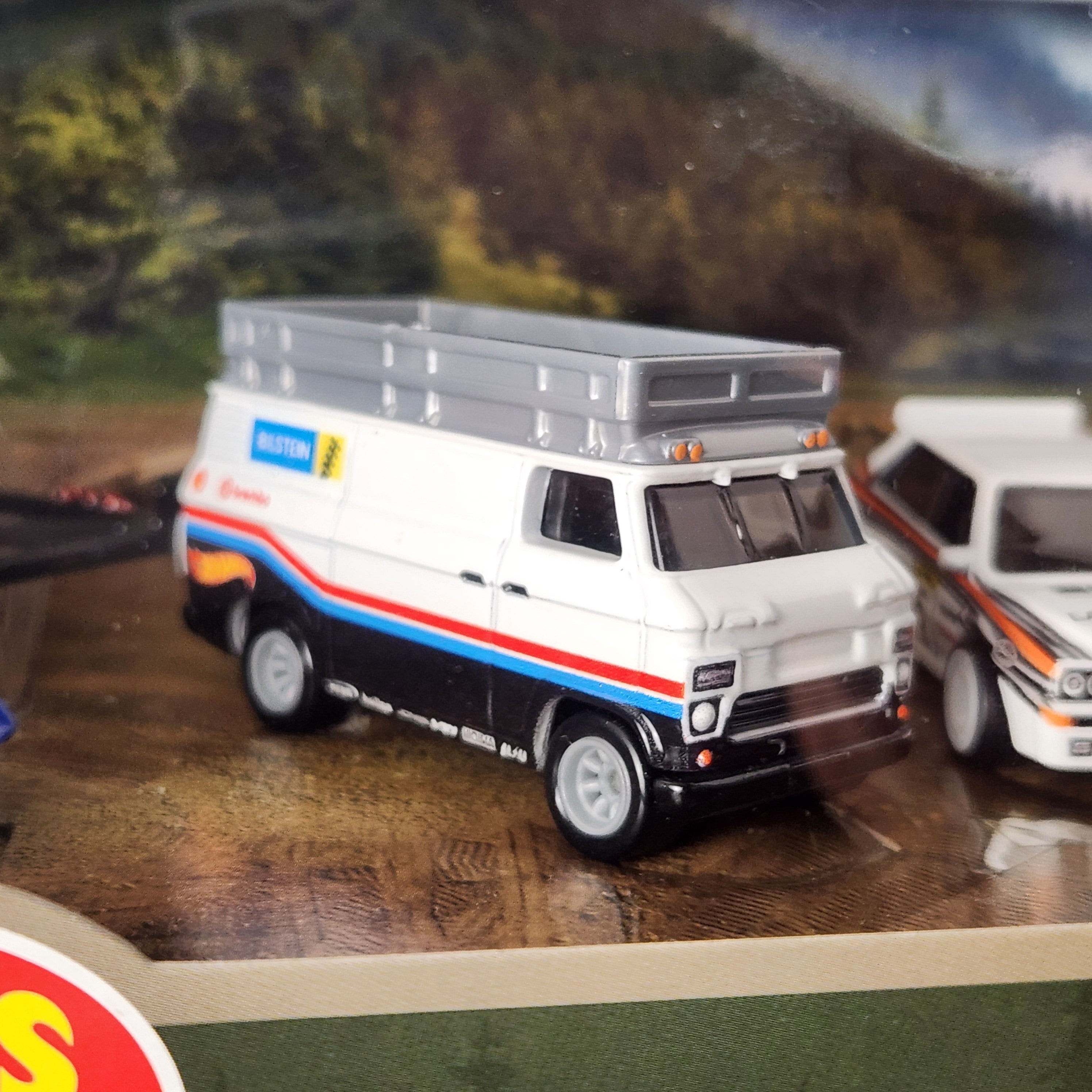 MG Metro, Lancia Delta Integrale, HW Rally Hauler, Ford RS200 Diorama HW Rally Haulers European Premium Hot Wheels 2024
