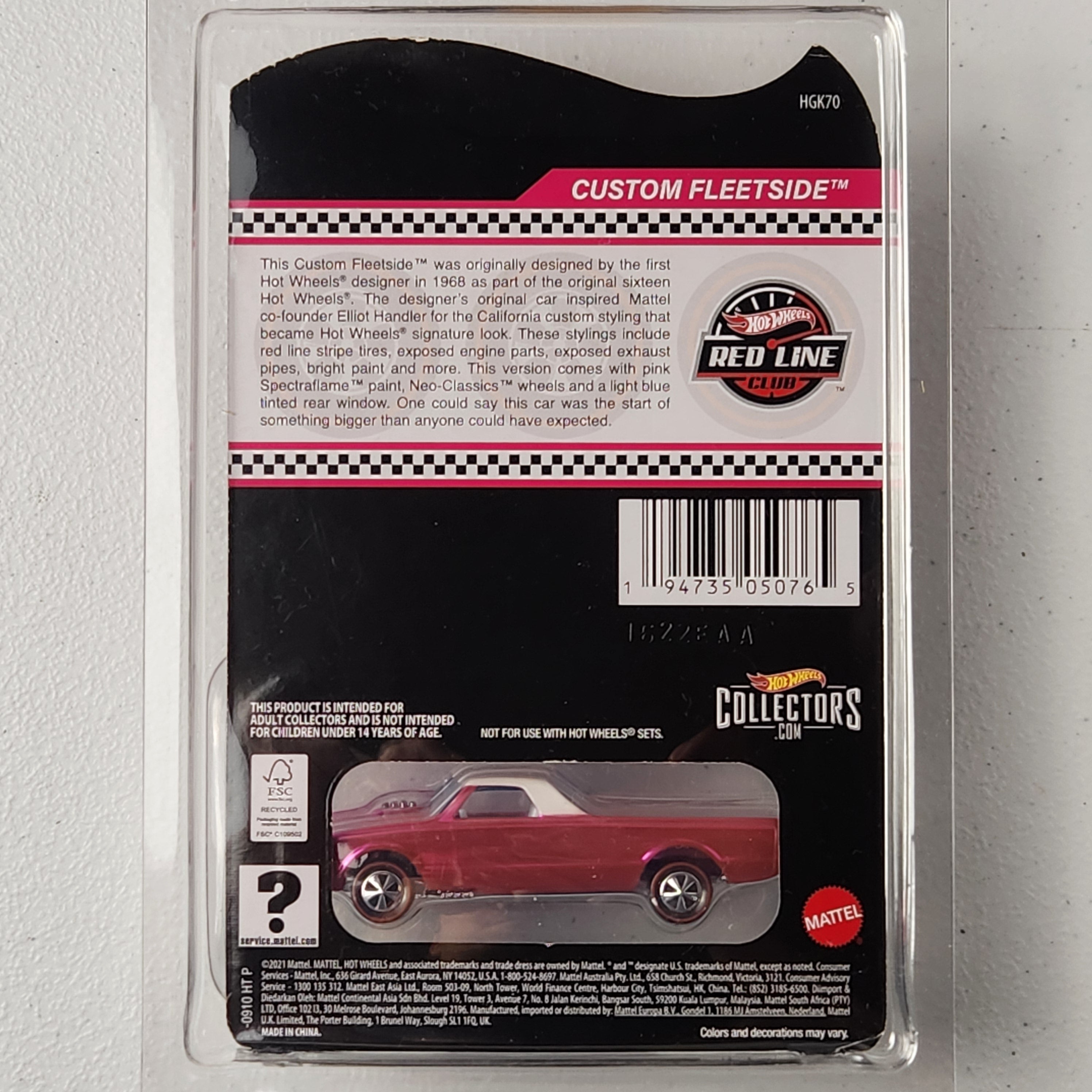 Custom Fleetside American RLC Hot Wheels 2022