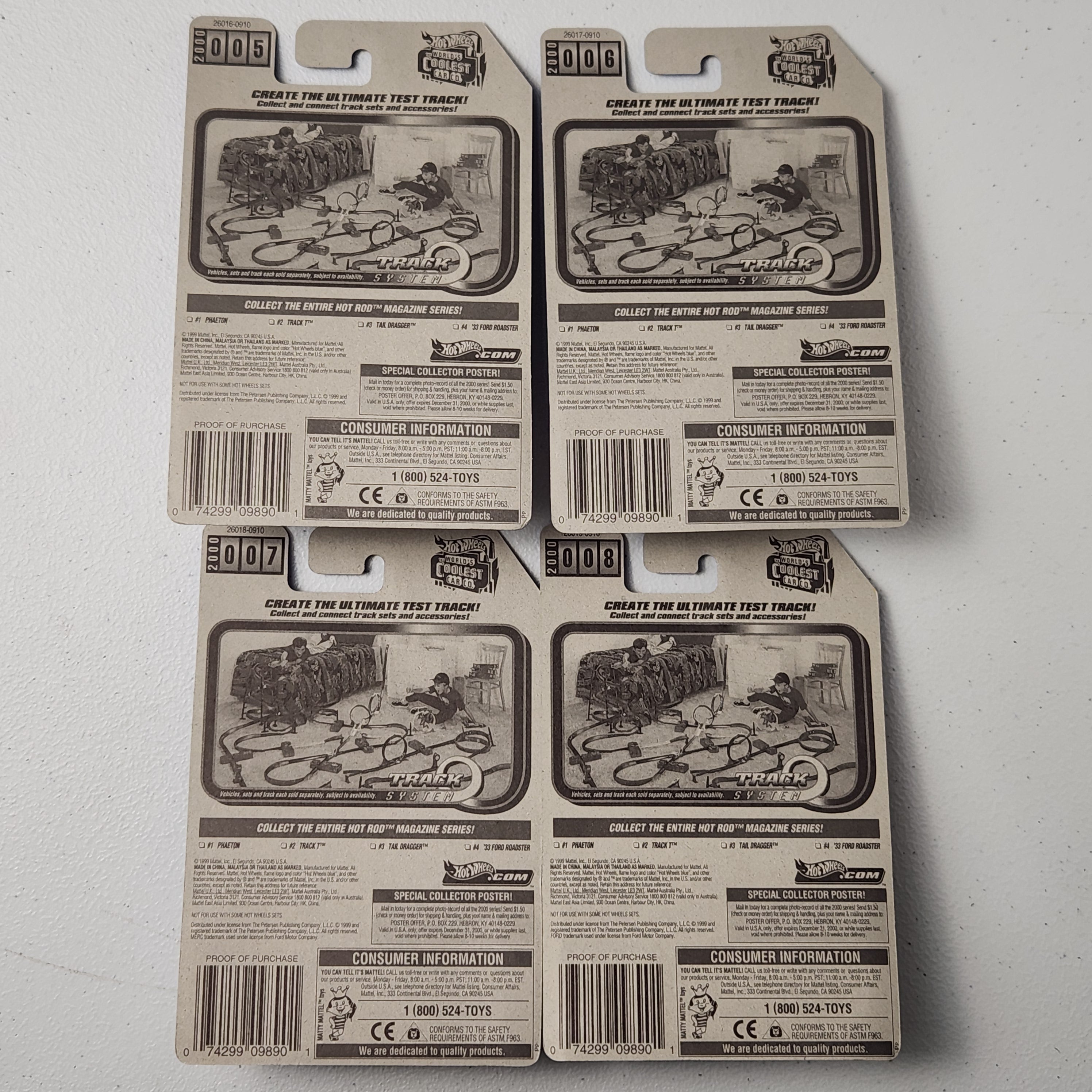Hot Rod Mainline Set of 4 American Mainline Hot Wheels