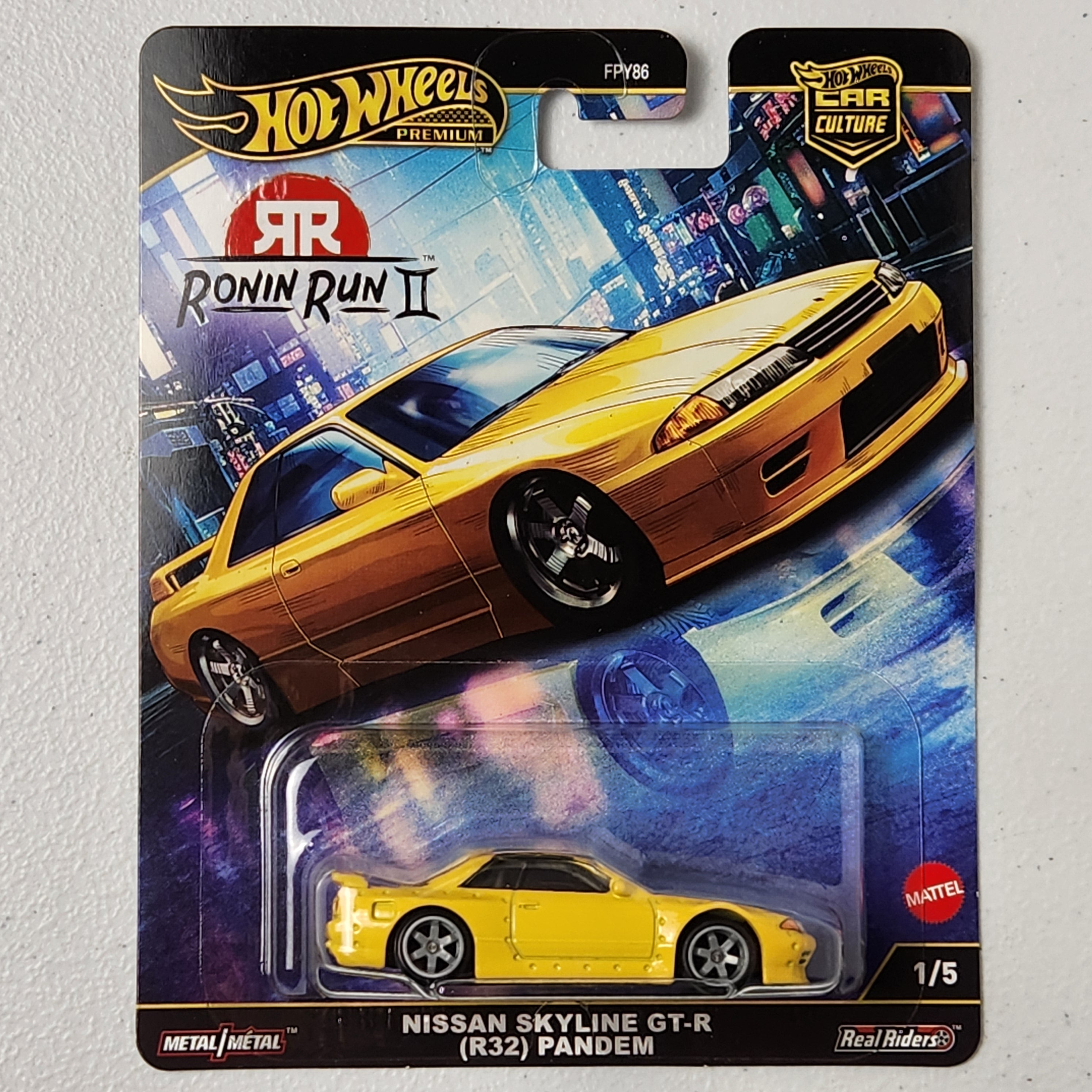 Nissan Skyline GT-R (R32) Pandem 1/5 Car Culture: Ronin Run II JDM Premium Hot Wheels 2025