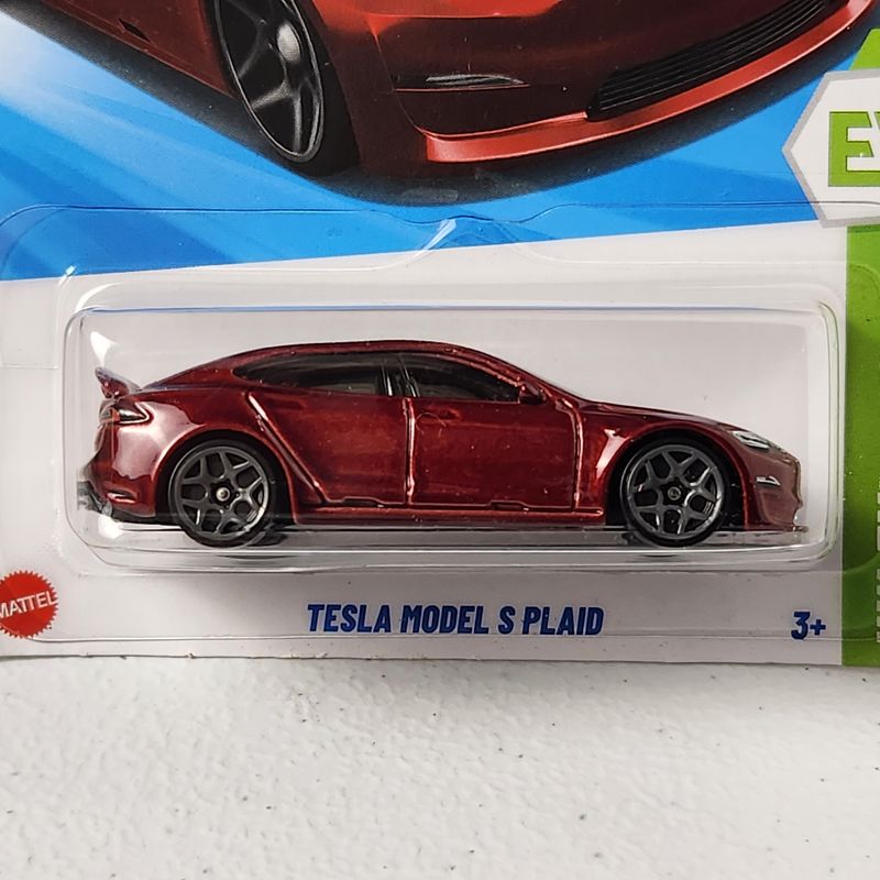 Tesla Model S Plaid EV American Mainline Hot Wheels